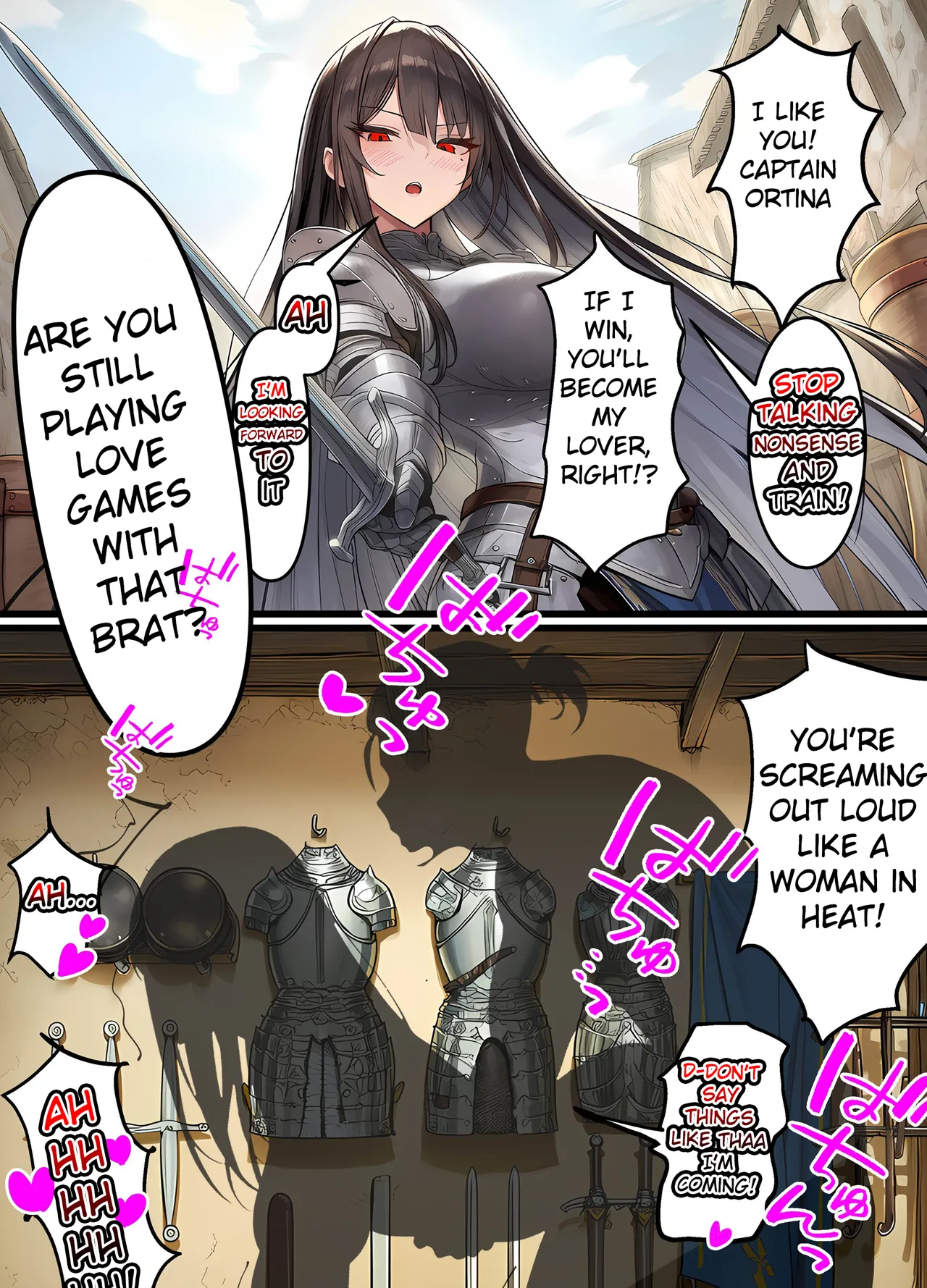 Female Knight Commander, Humiliated Fall NTR - The Day My Admired Commander Ortina Lost - Yoru Akubi Shōtai page 41
