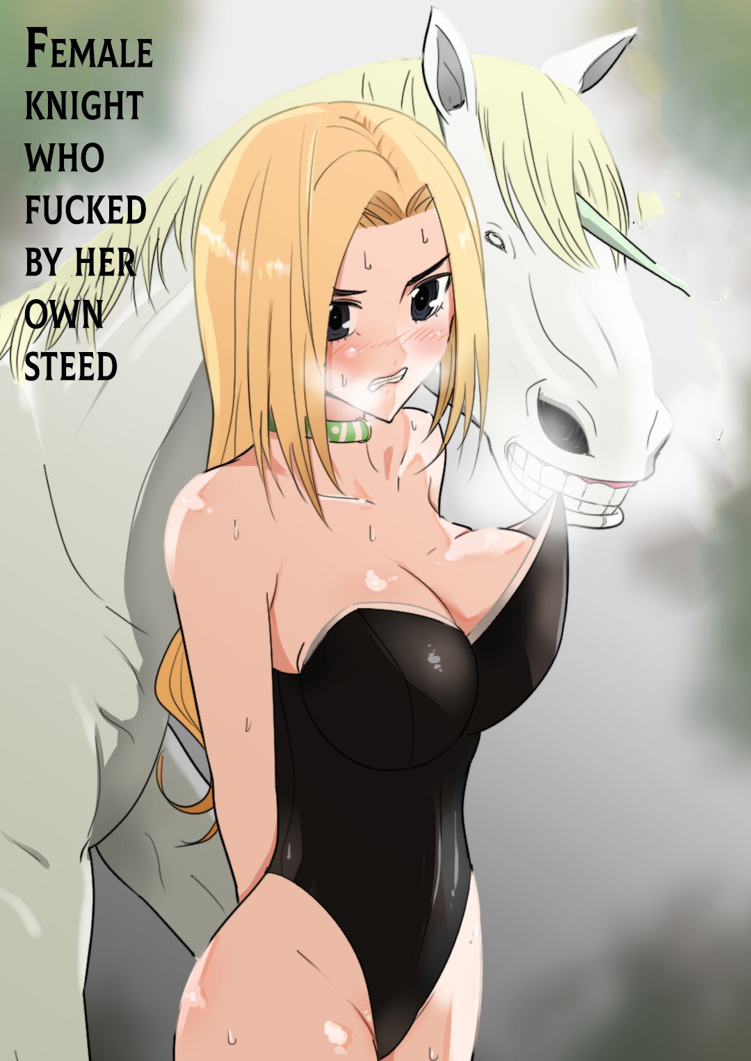 Female knight who fucked by her own steed page 1