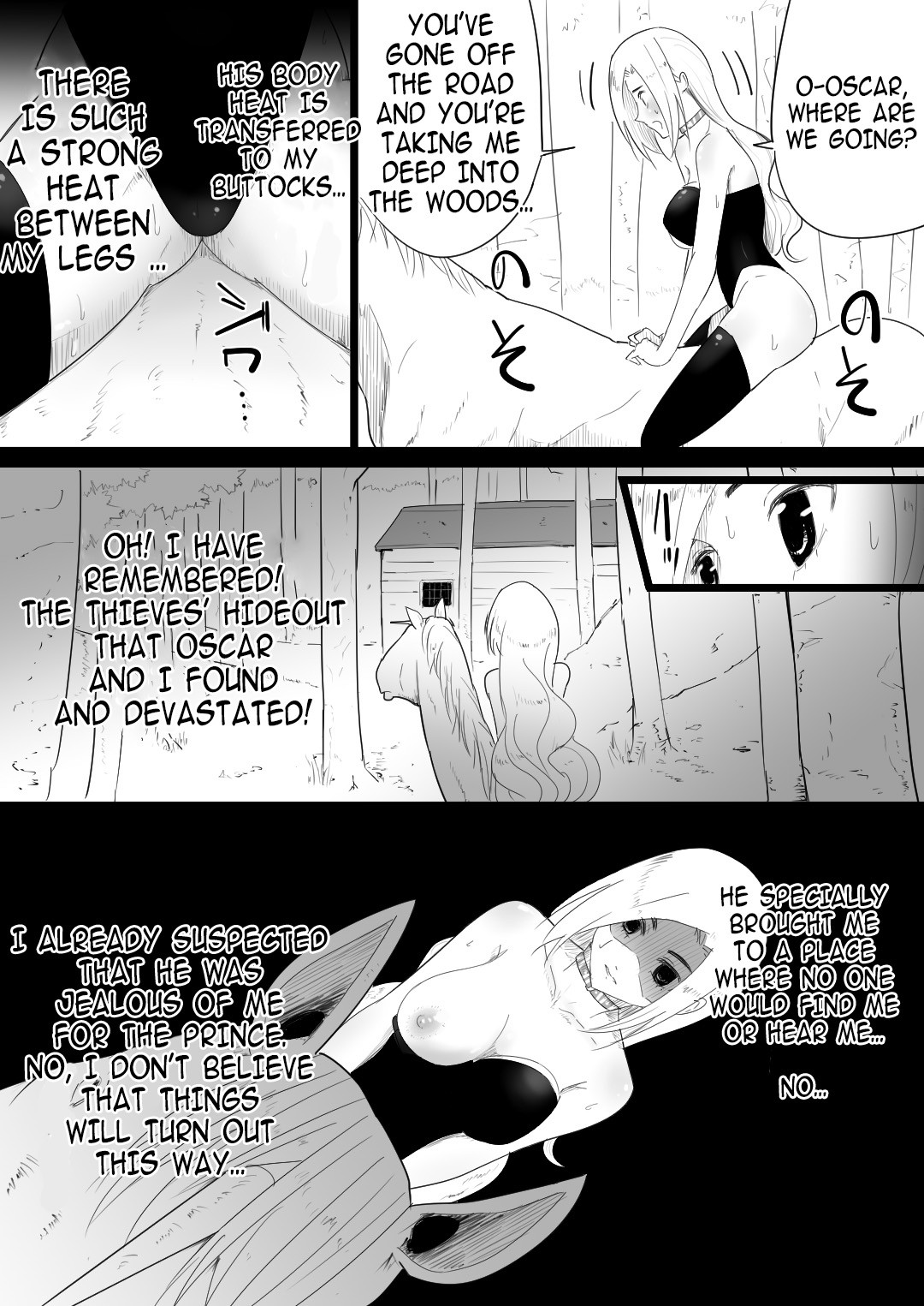 Female knight who fucked by her own steed page 23