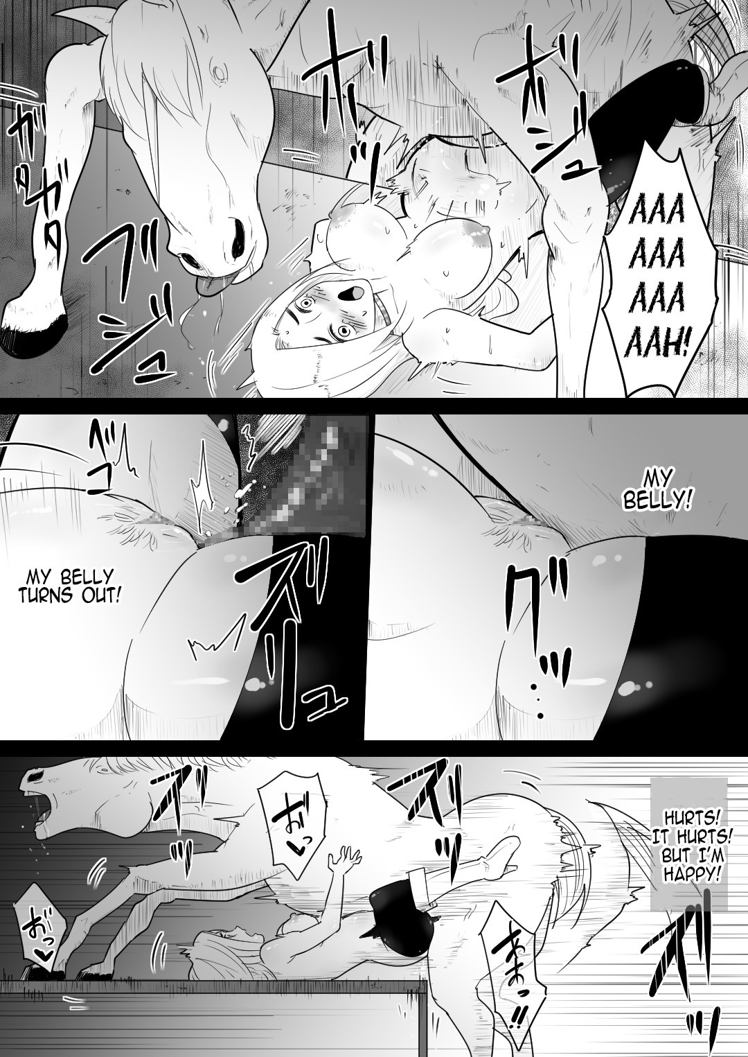 Female knight who fucked by her own steed page 41