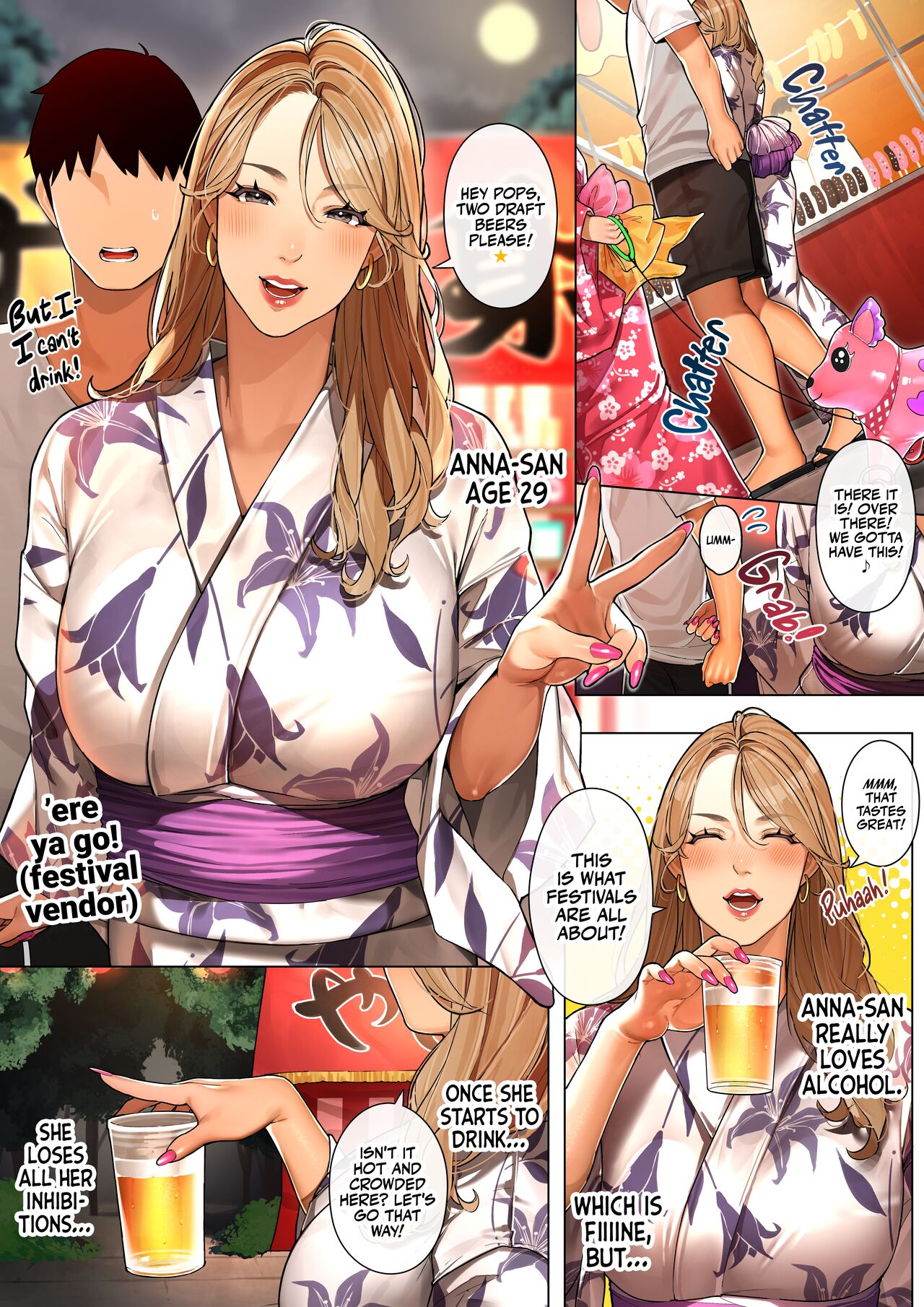 Festival Date with A Gyaru Mama "Anna-san" page 2