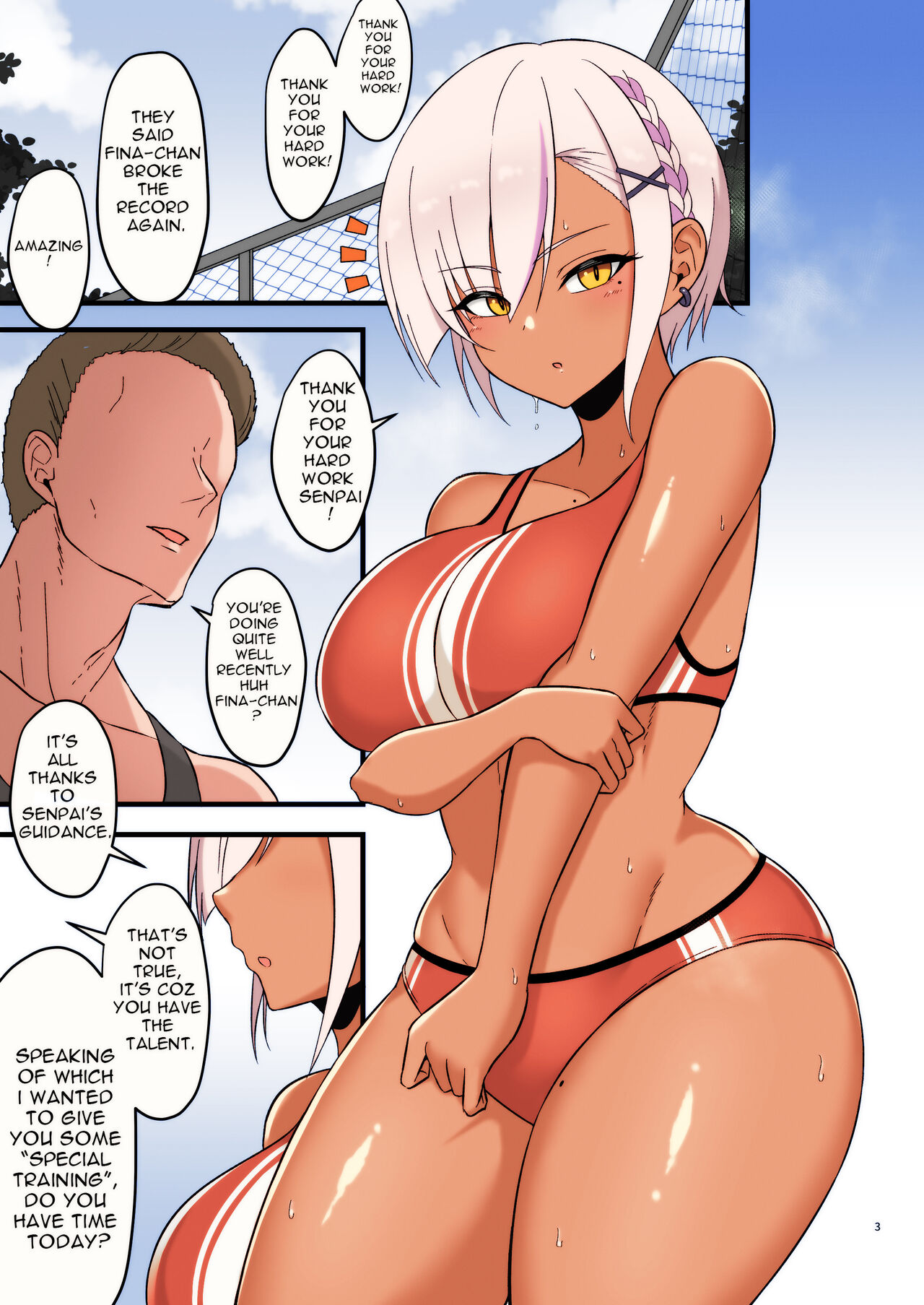 Fina-chan to Himitsu no Training   Secret Training with Fina-chan page 3