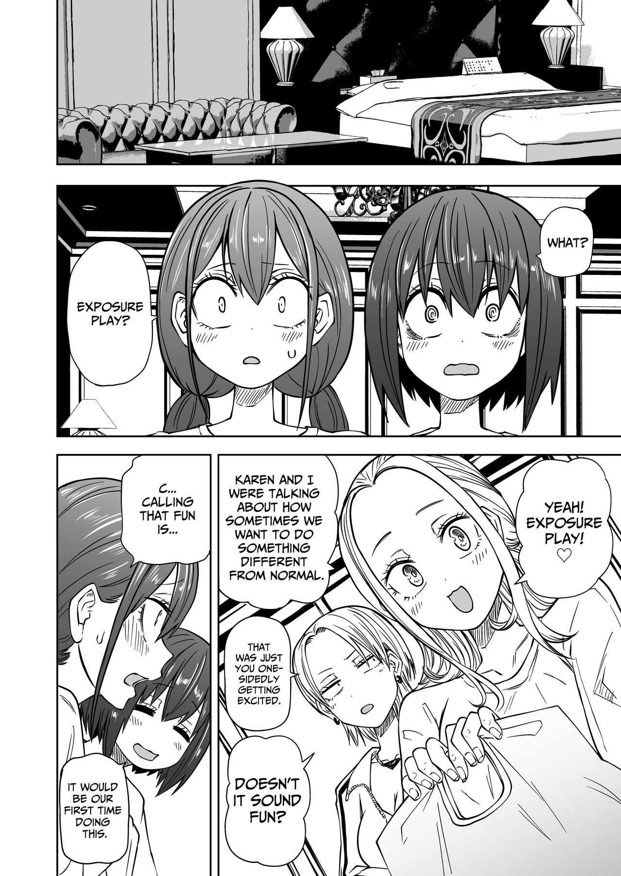 First Time Exhibitionism Play! Lesbian Sex Lovin' University Girls page 6