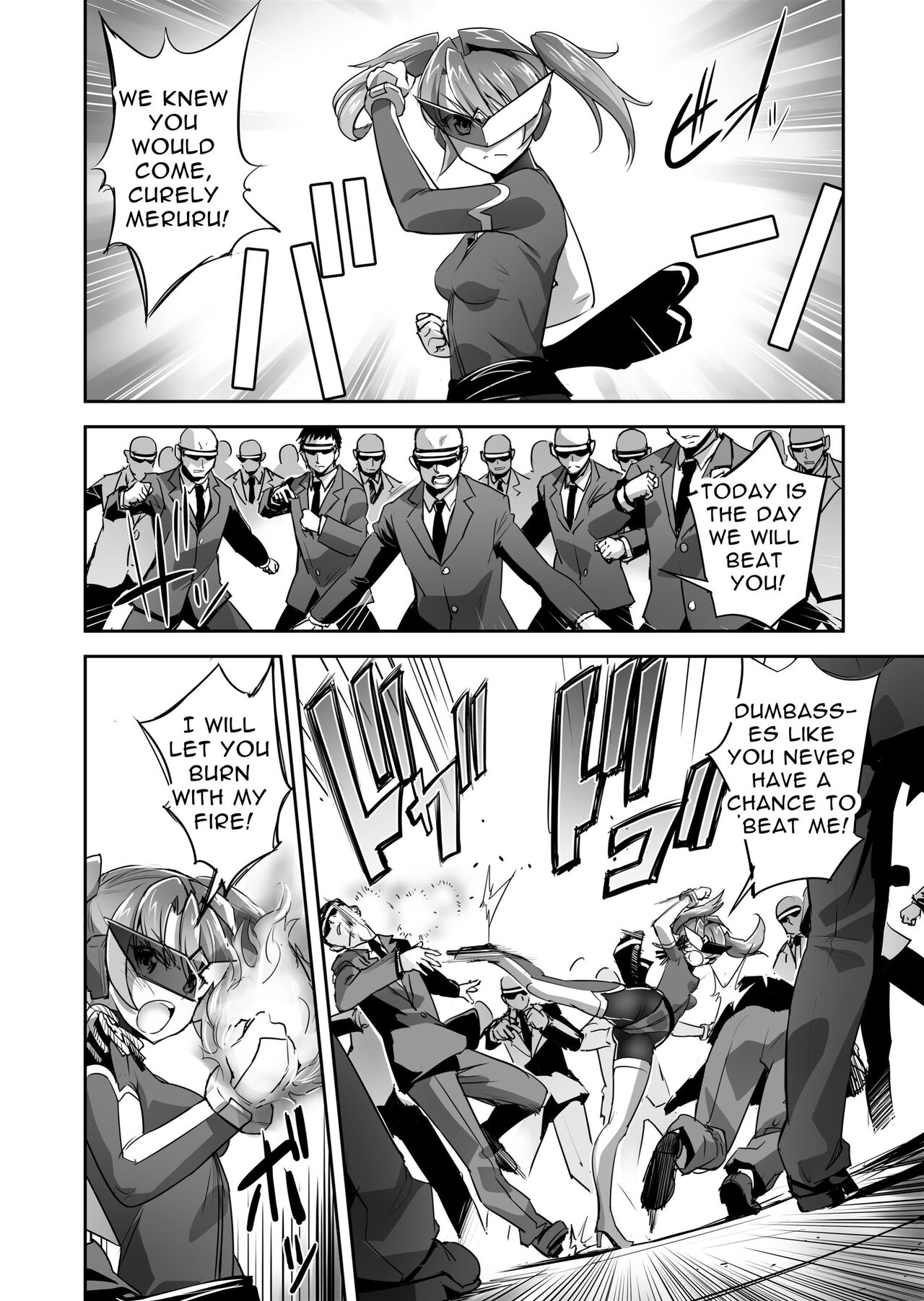FlameFrost Duo TWIN CURELY ~Yuri Heroines Defeated By Dick~ Part 1+2 page 13