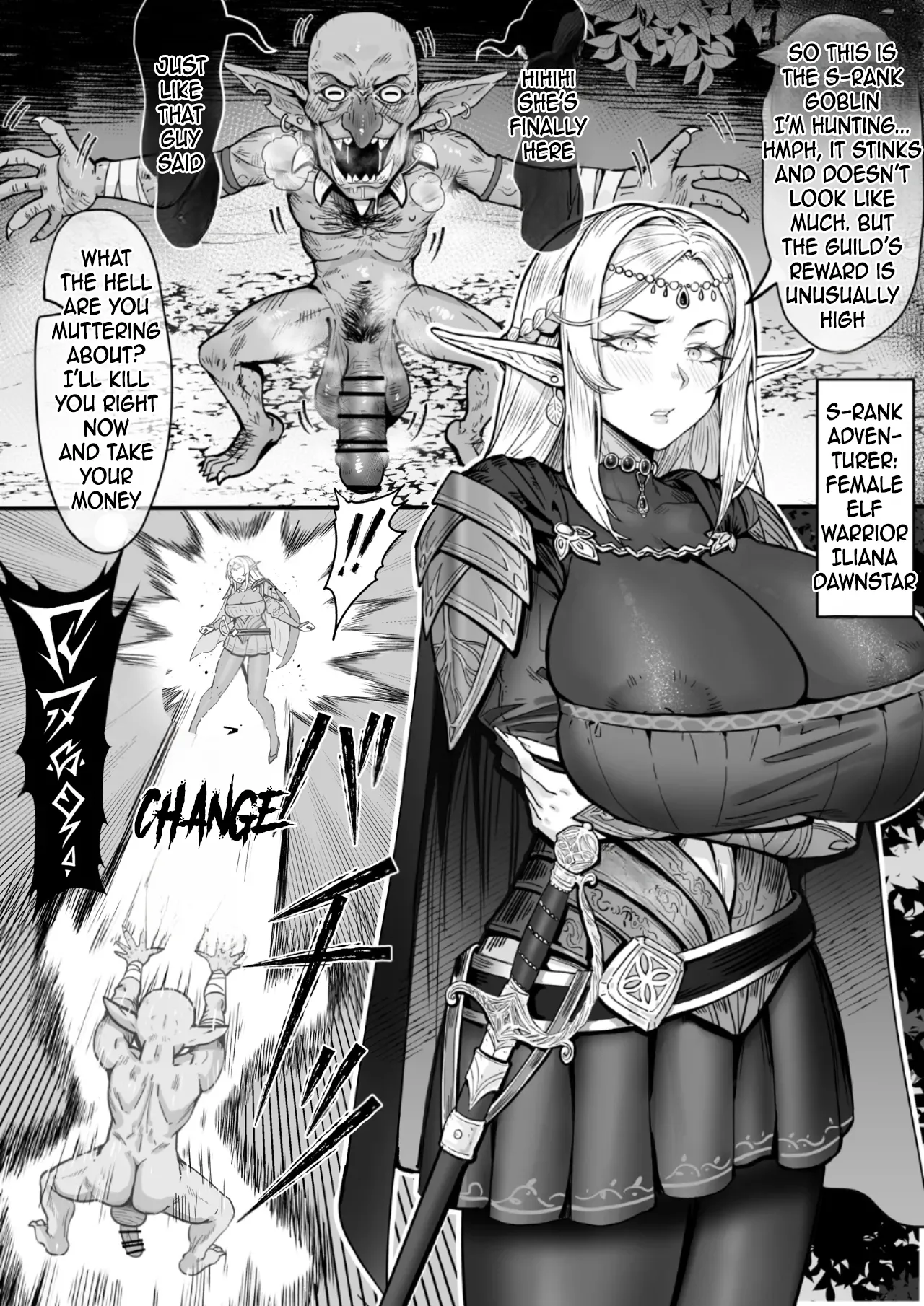 Forced Body Swap by Goblins Leads to Ejaculation Addiction! The Fall of Elven Warrior Iliana Dawnstar! page 1