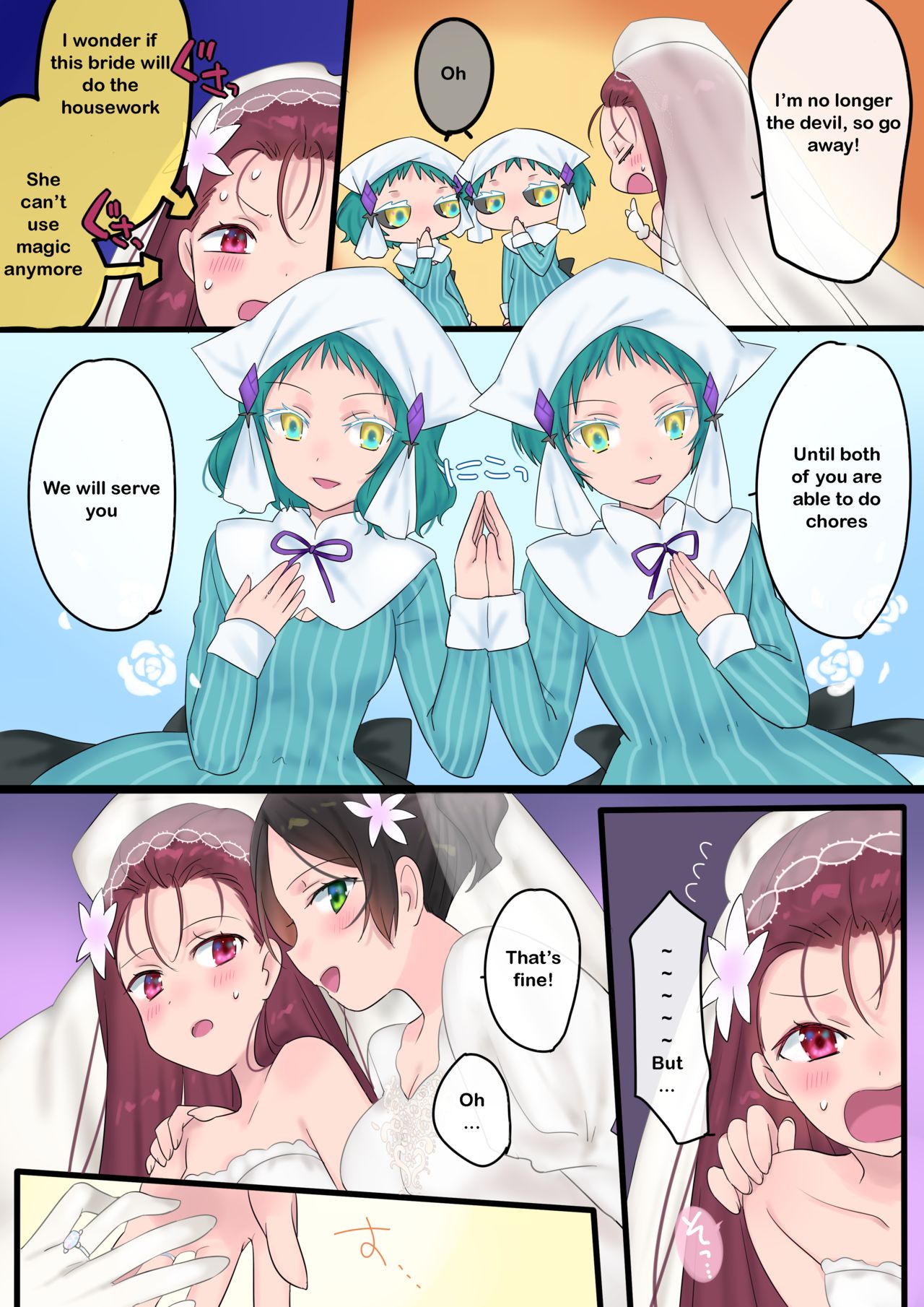 Forever a Bride: The Story of a hero magically turned into a "princess" and a Demon King page 35
