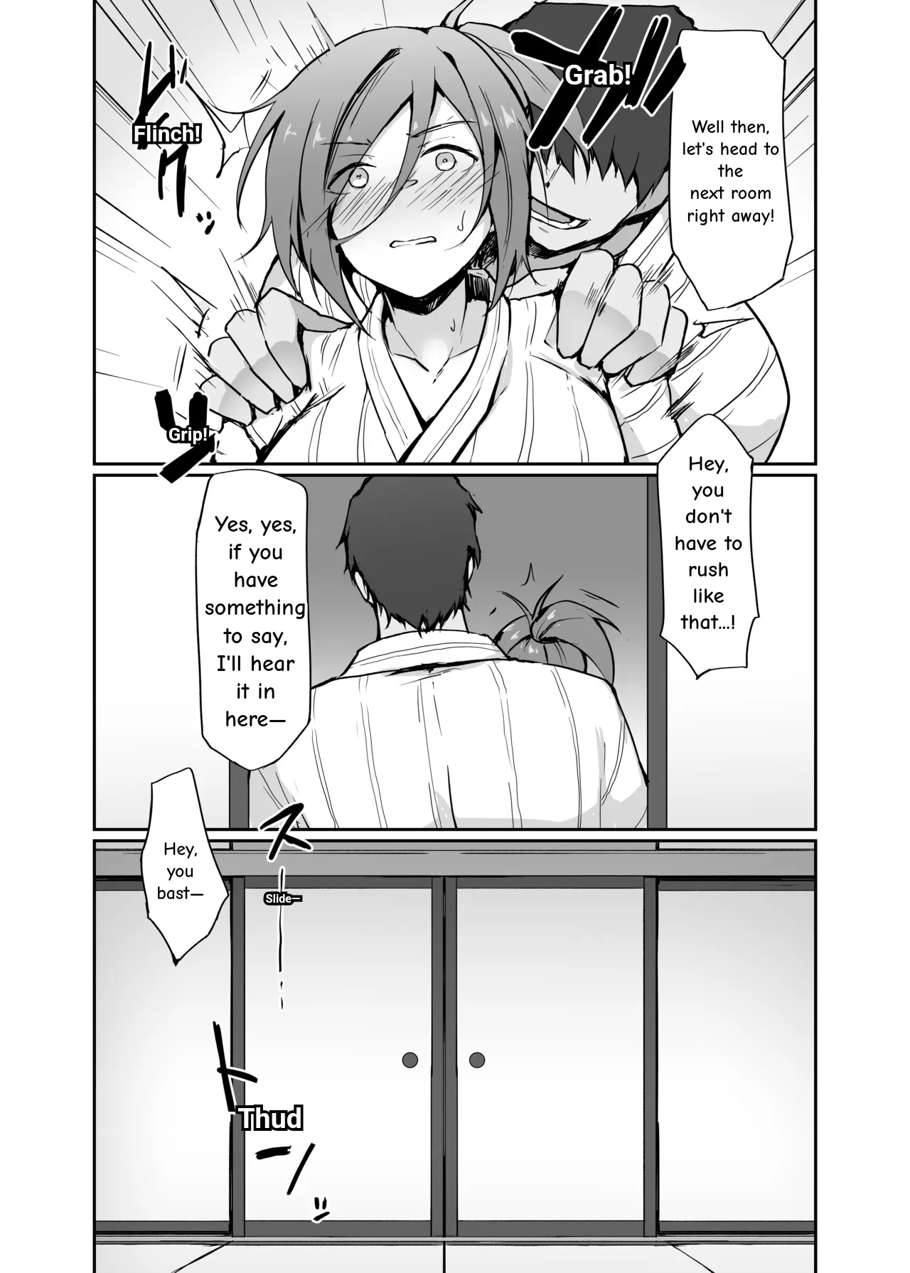 Former delinquent housewife PE teacher, falls in a hot spring inn while wearing a competitive swimsuit page 11