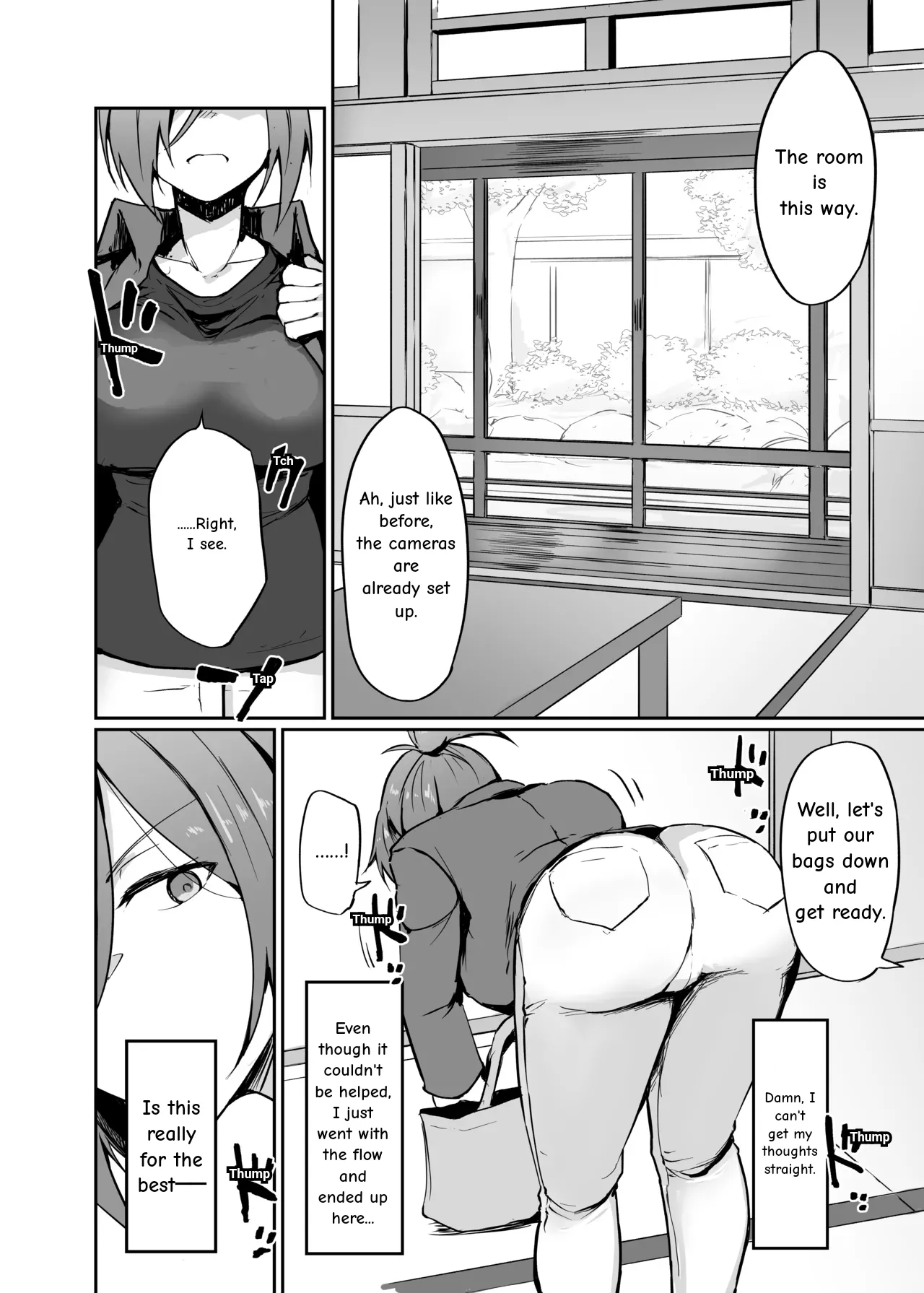 Former delinquent housewife PE teacher, falls in a hot spring inn while wearing a competitive swimsuit page 8