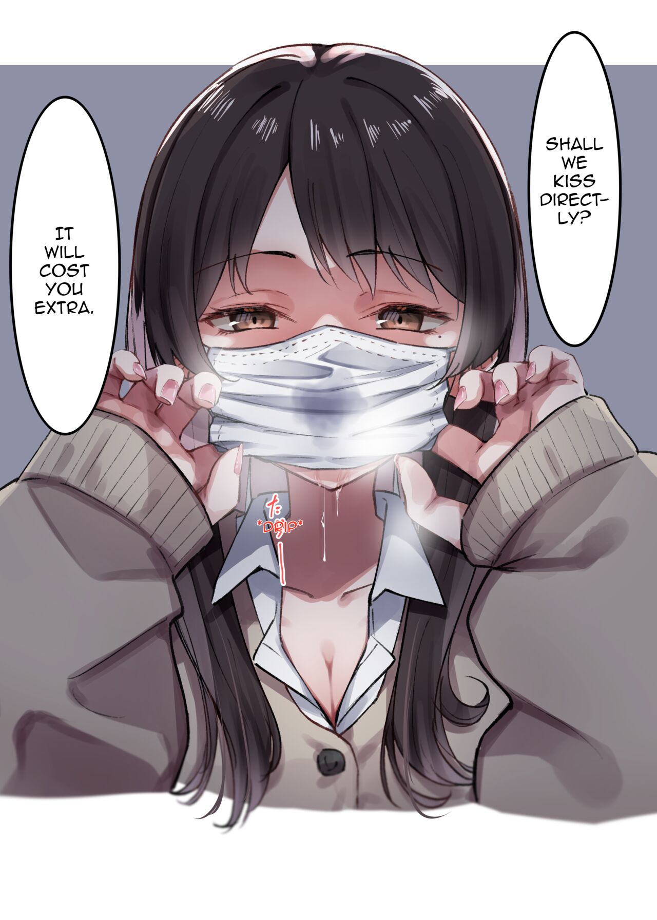 French Kiss with a Masked Female Student page 3
