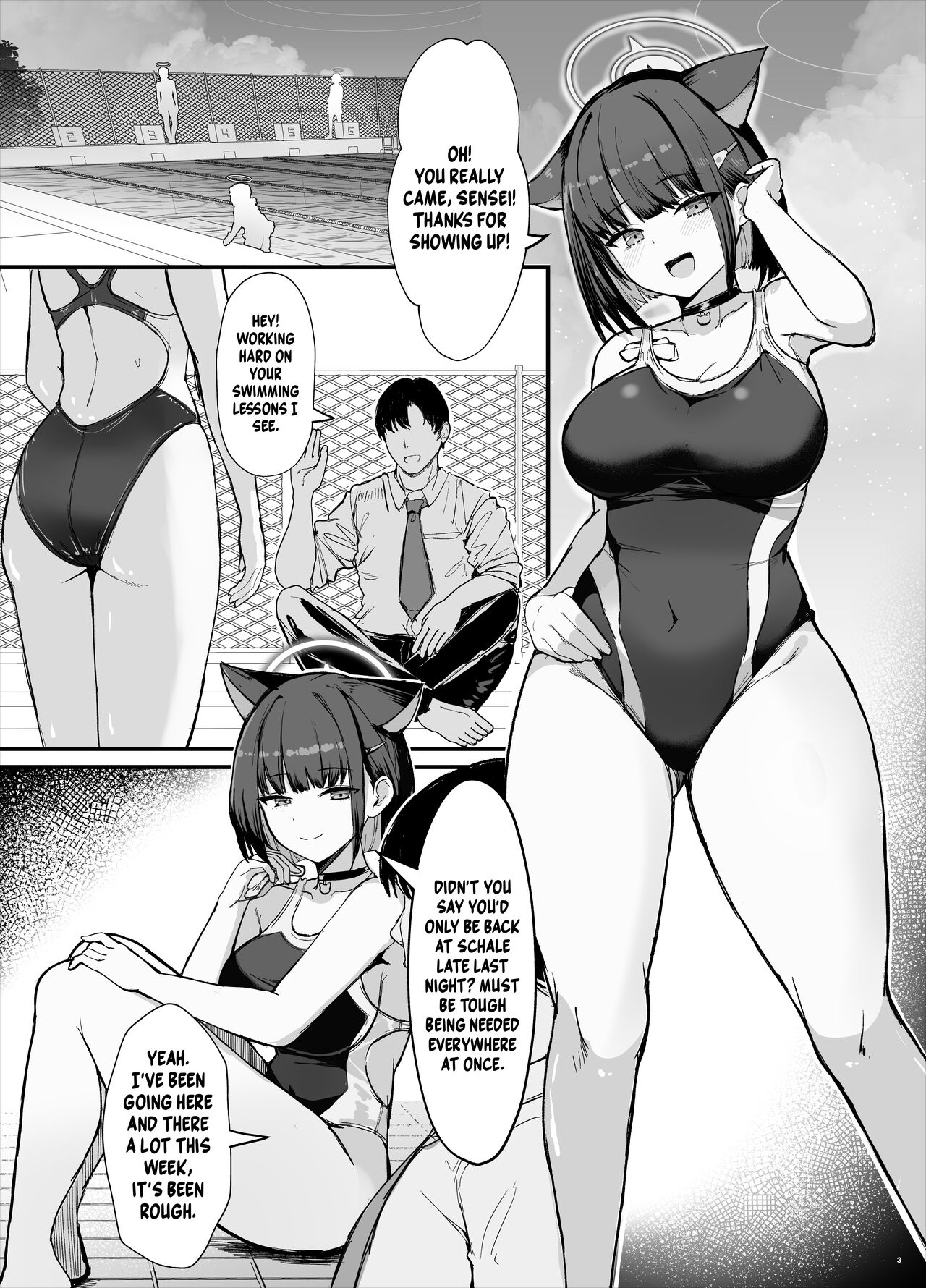 Fucking Kazusa in a Swimsuit After School page 2
