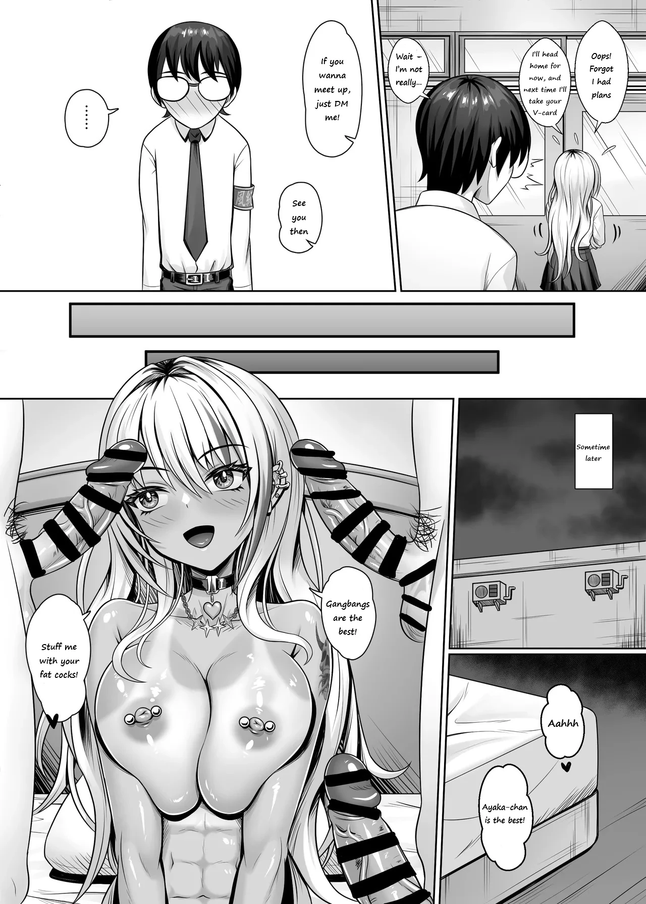 Fucking With the Class’s Dark-Skinned Gyaru page 12