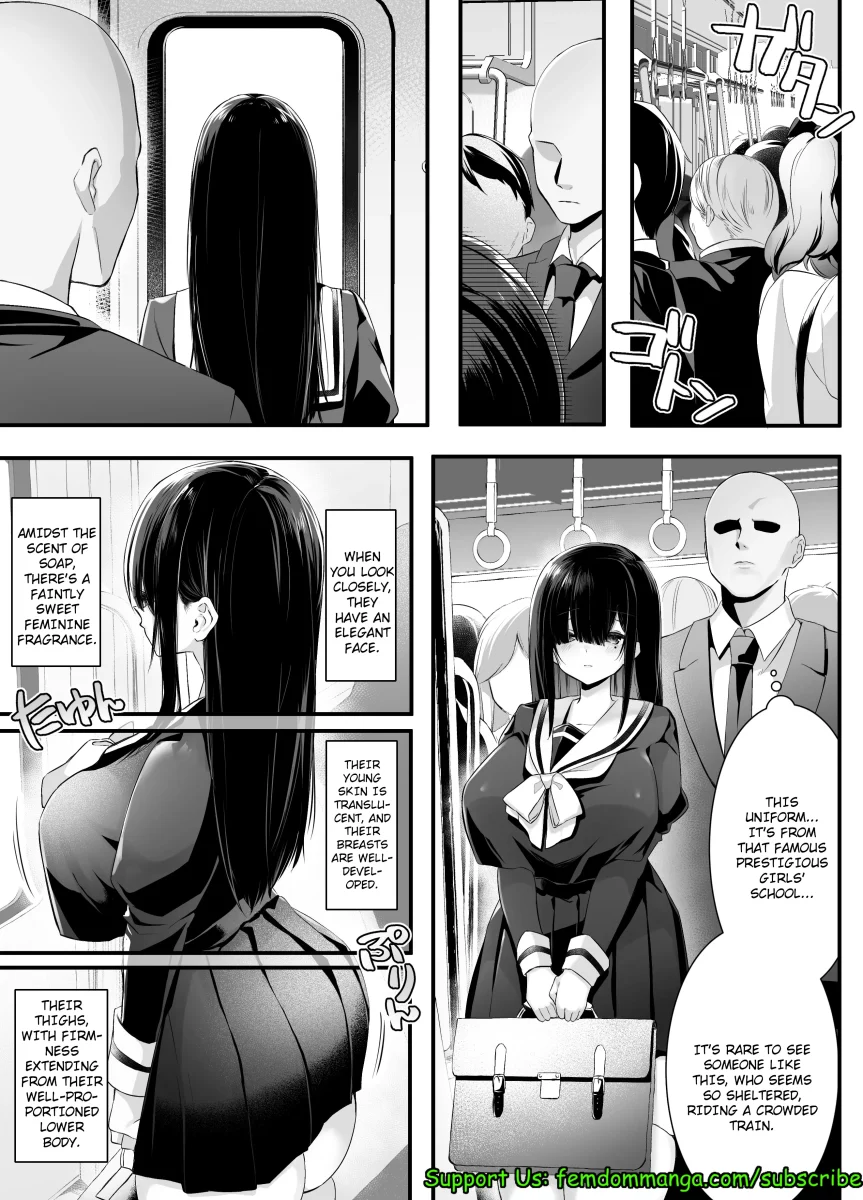 Fujun Isei Kouyuu shitara Soku Taigaku no Seijun Muku na Gakuensei ni Itazura ~Densha Chikan Hen~ page 6