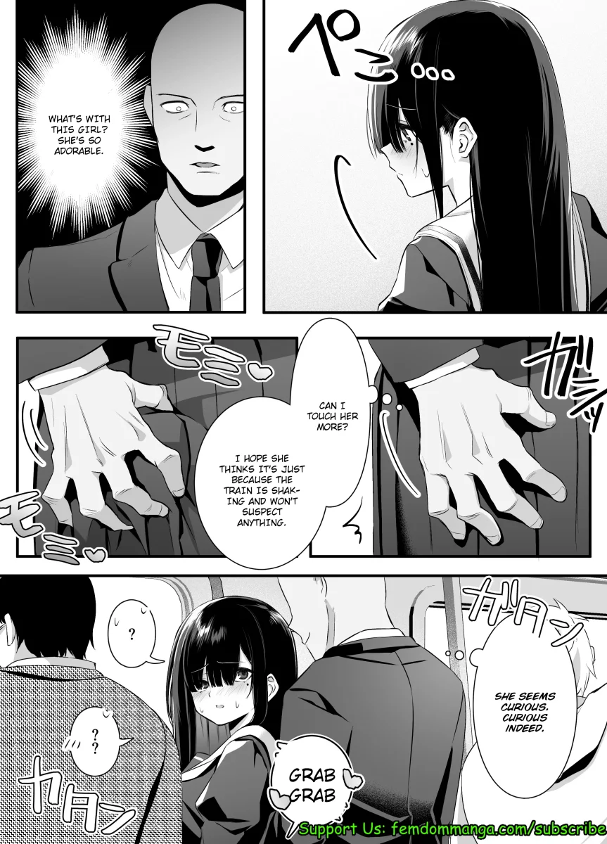 Fujun Isei Kouyuu shitara Soku Taigaku no Seijun Muku na Gakuensei ni Itazura ~Densha Chikan Hen~ page 8