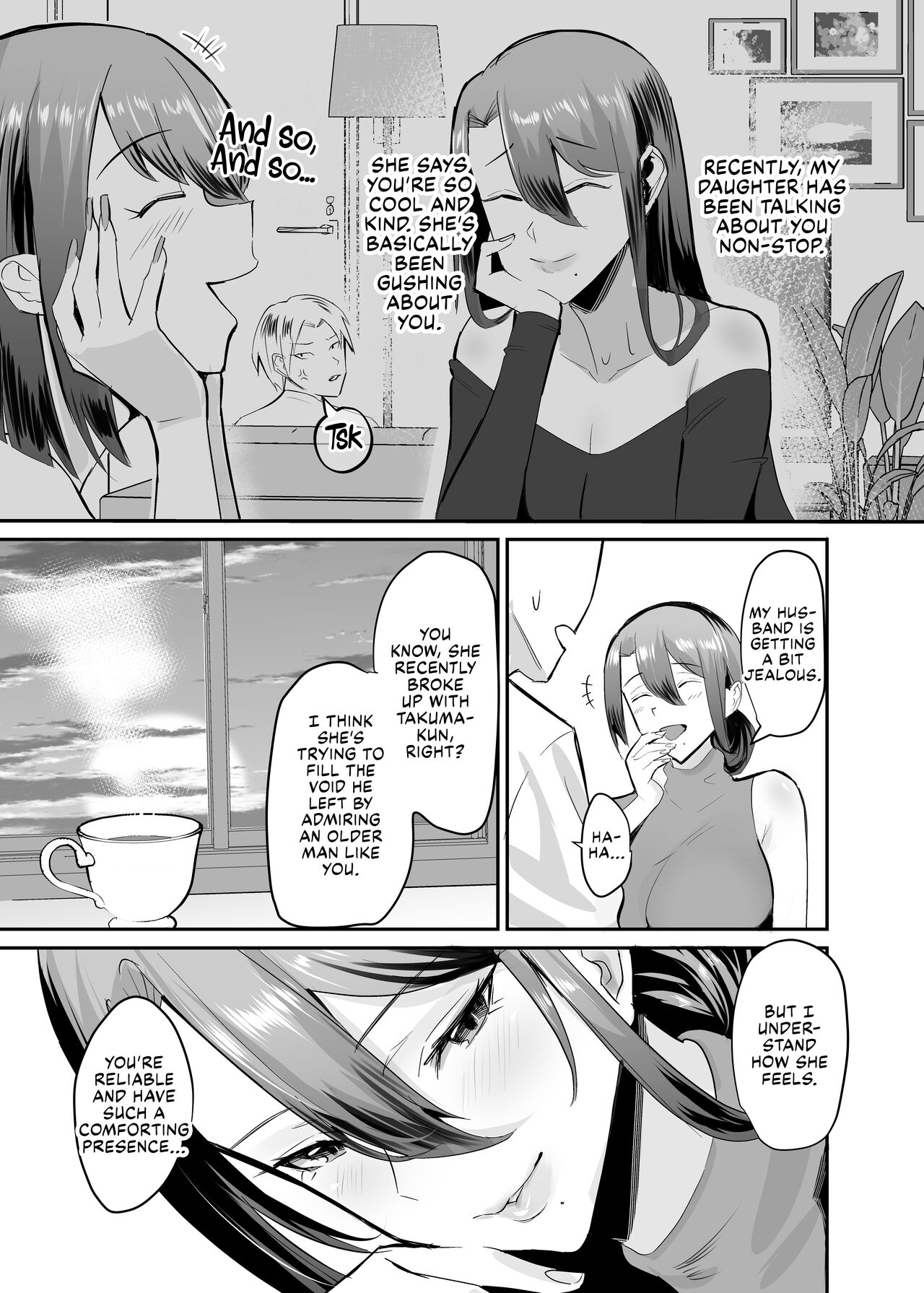 Fukushu NTR <Okaseri Kaeshi Tatsuri Kaeshi> ~Mou Gamannarane! Oyako Soutte Baka na Otoko to Taukiae Iyakatte!~ page 28
