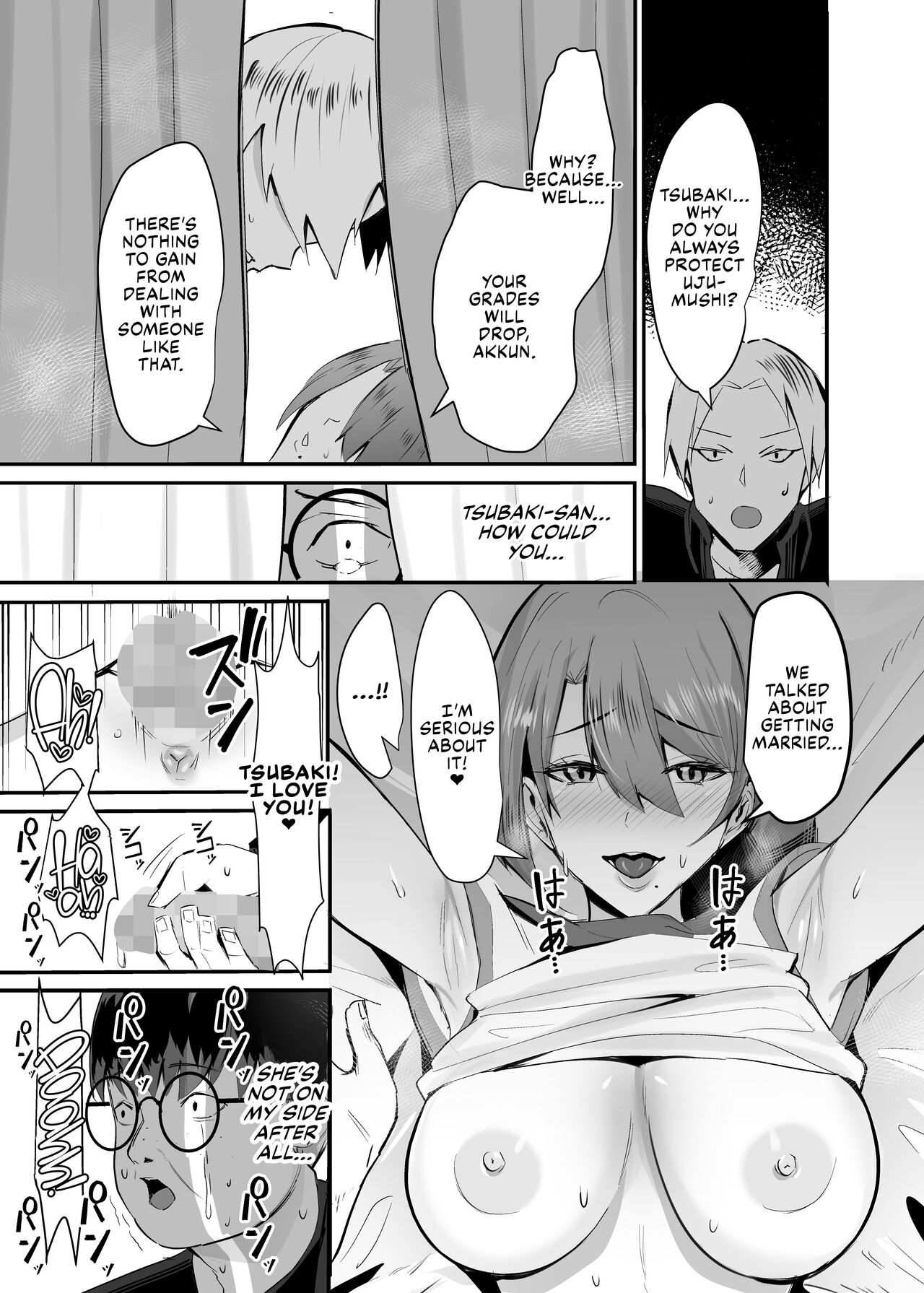 Fukushu NTR <Okaseri Kaeshi Tatsuri Kaeshi> ~Mou Gamannarane! Oyako Soutte Baka na Otoko to Taukiae Iyakatte!~ page 6