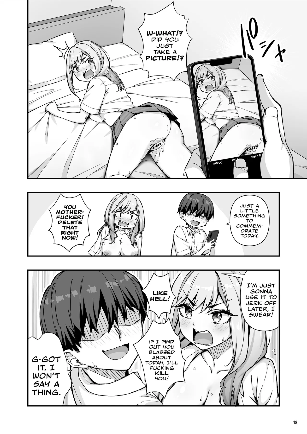 Furyou Gal de Ero Mousou Shitetara Honnin ni Bareta Ken page 19