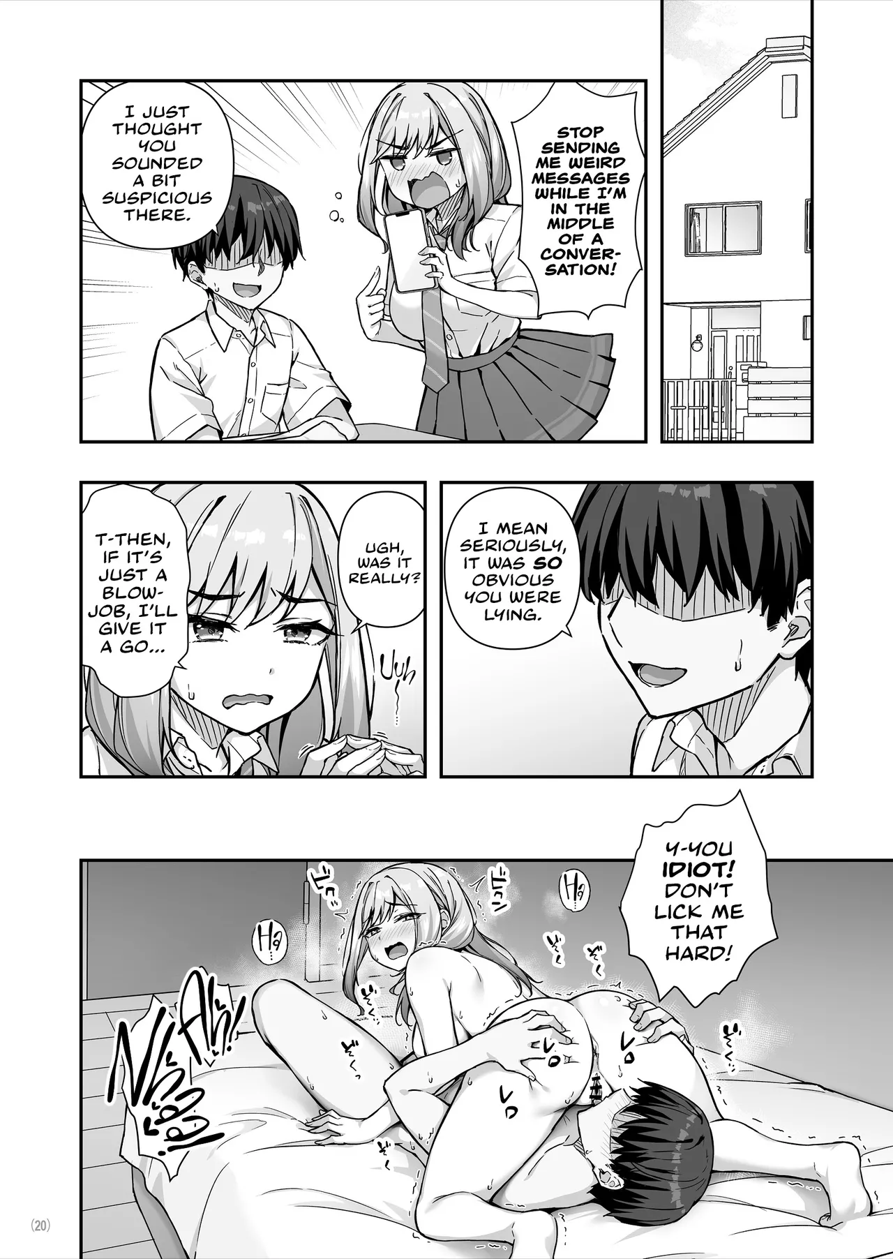 Furyou Gal de Ero Mousou Shitetara Honnin ni Bareta Ken page 21