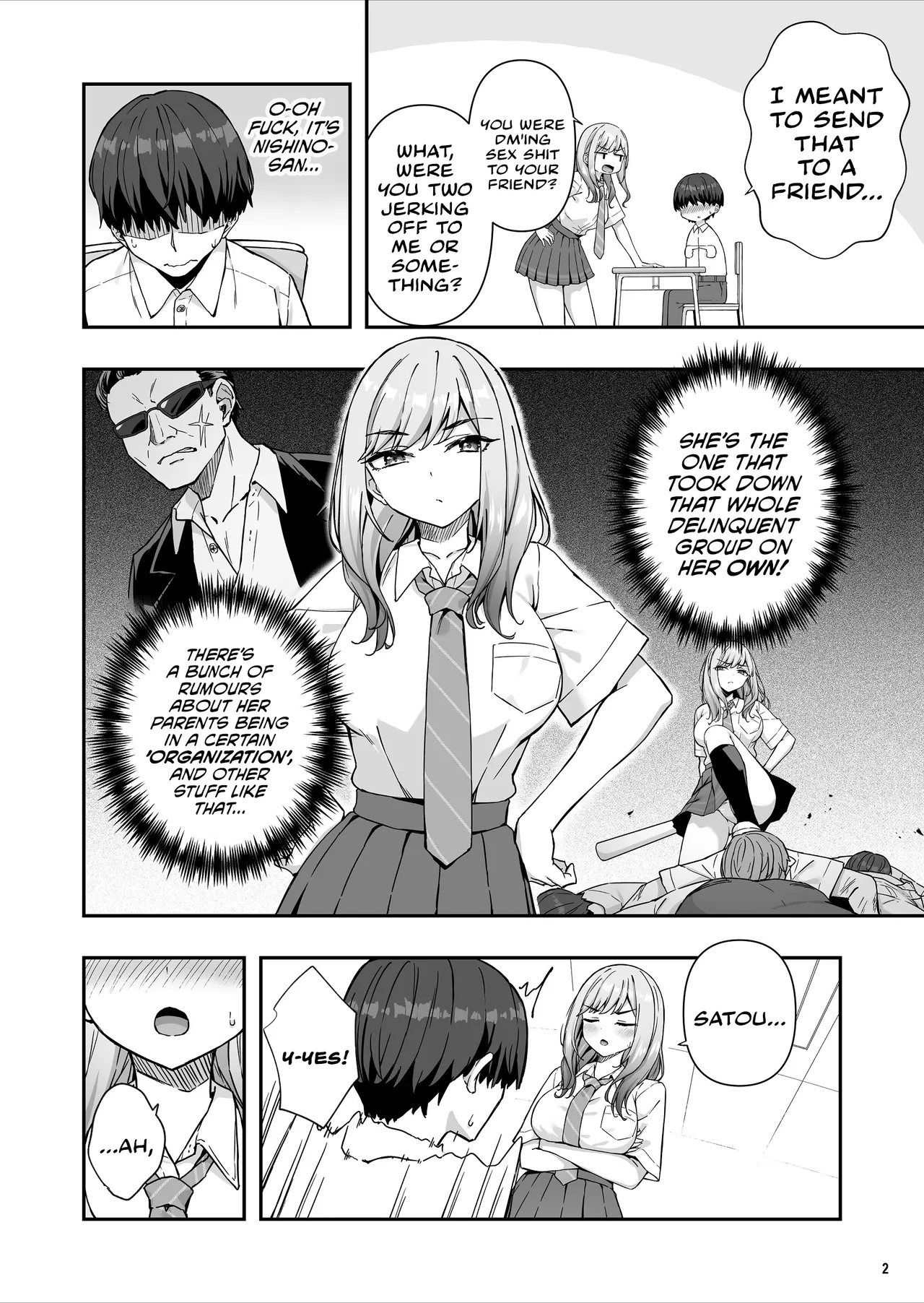 Furyou Gal de Ero Mousou Shitetara Honnin ni Bareta Ken page 3