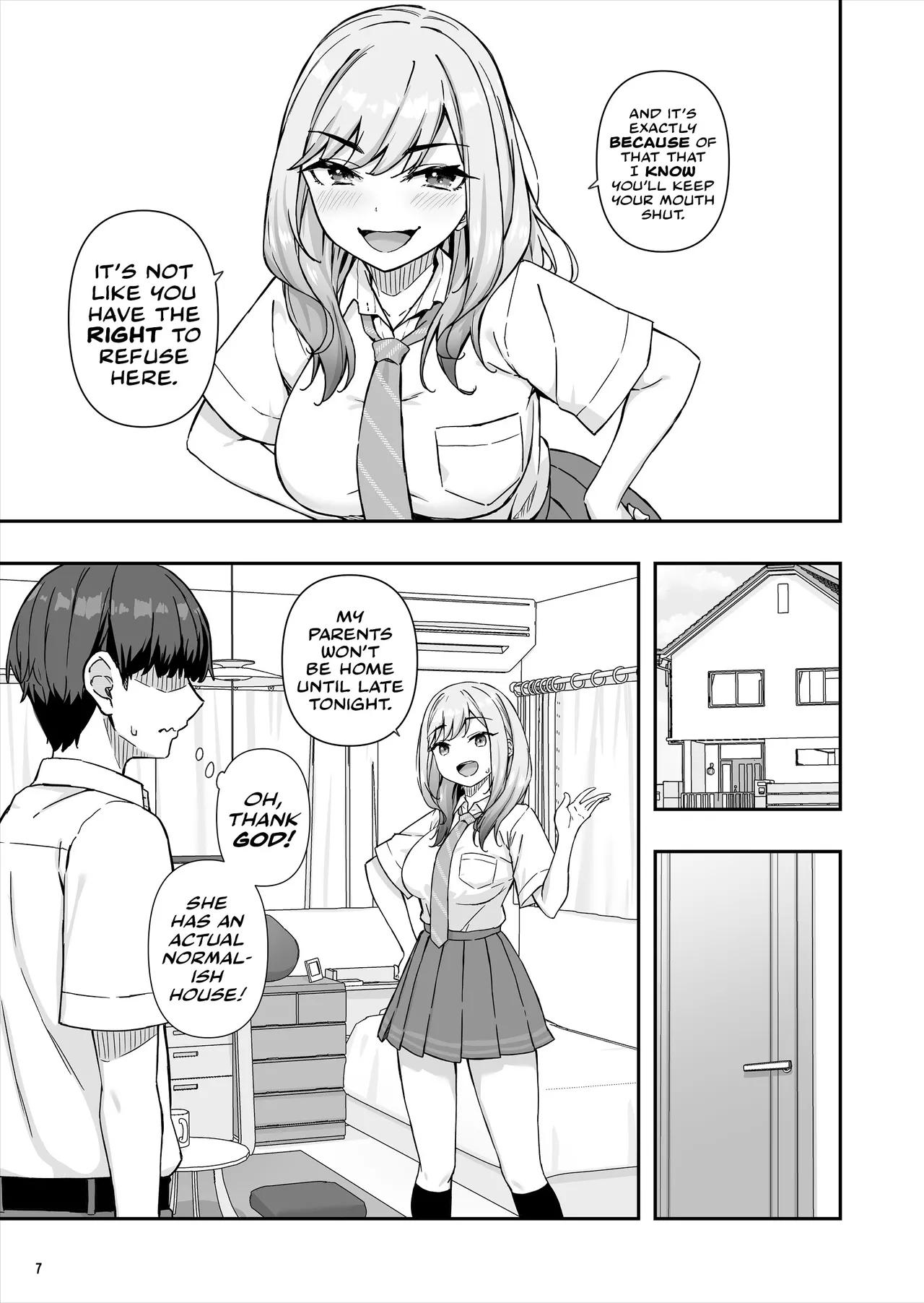 Furyou Gal de Ero Mousou Shitetara Honnin ni Bareta Ken page 8