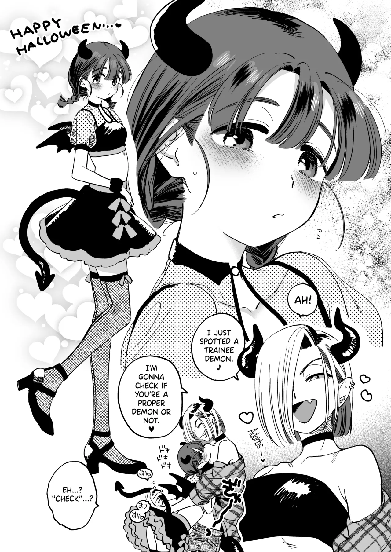 Futanari Akuma-san to Hiruyasumi ~Appli de Shoukan Shitara Oishiku Itadakare chaimashita~ + Happy Halloween page 40