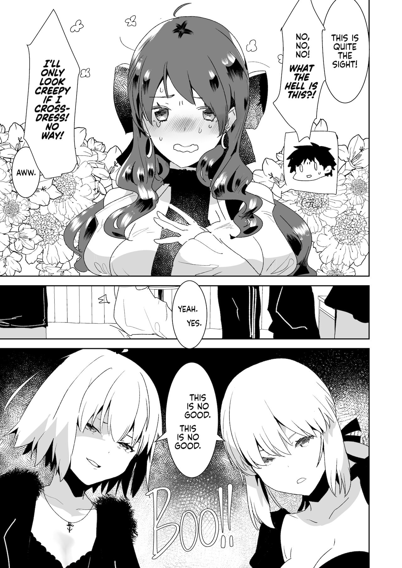 Futanari Alter-tachi ni Josou Shita Ore ga Okasareru Hanashi page 4