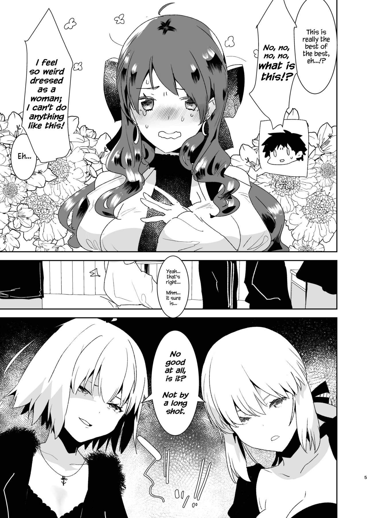 Futanari Alter-tachi ni Josou Shita Ore ga Okasareru Hanashi page 5