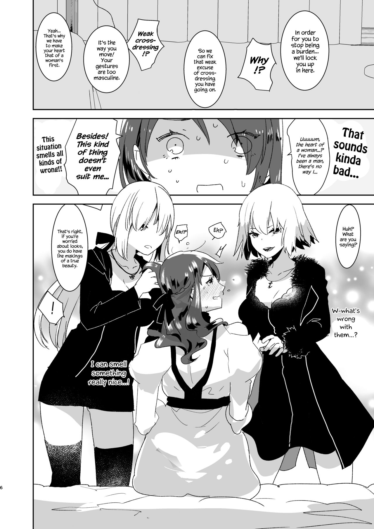 Futanari Alter-tachi ni Josou Shita Ore ga Okasareru Hanashi page 6