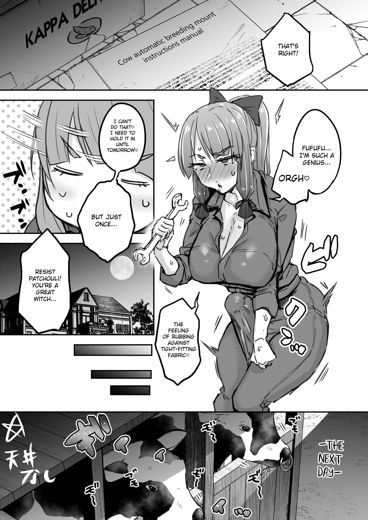Futanari Daitoshokan ga Gihindai de Onaru Hanashi page 8