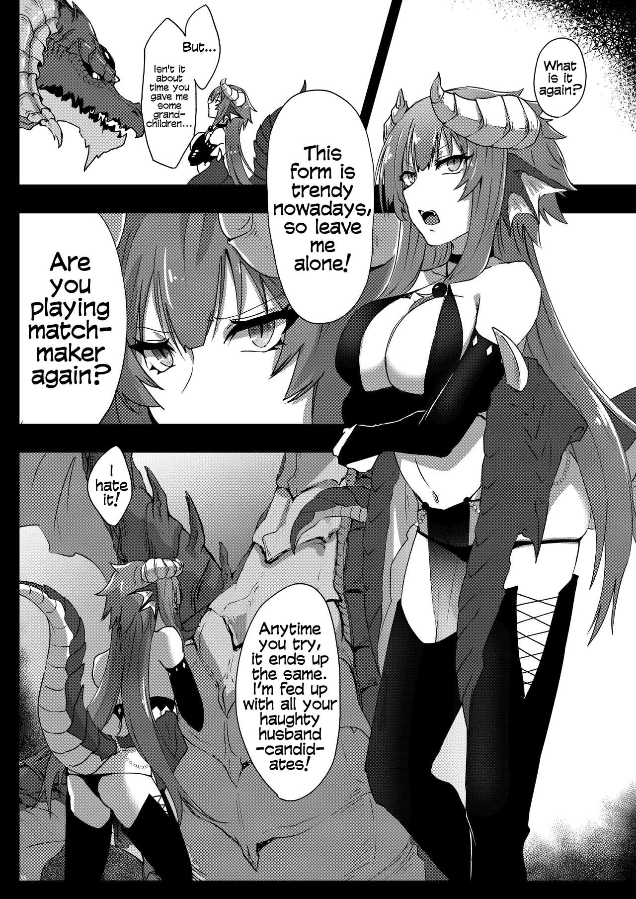 Futanari dragon-chan will teach you page 4