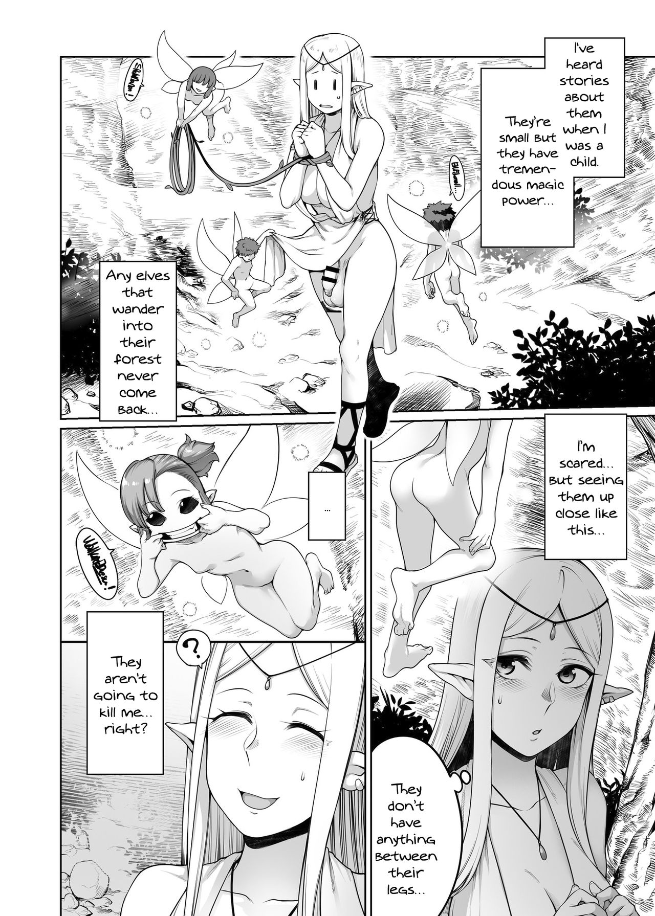 Futanari Elf in the Fairy Forest page 4