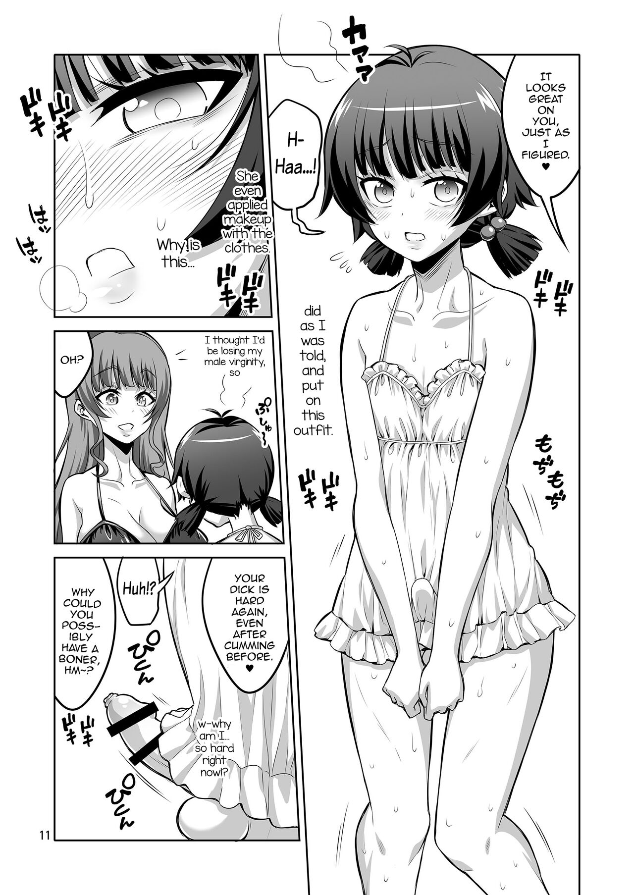 Futanari Fuuzokujou no Wana ni Hamatte, Maso Mesu Otokonoko ni Otosarechaimashita. page 10