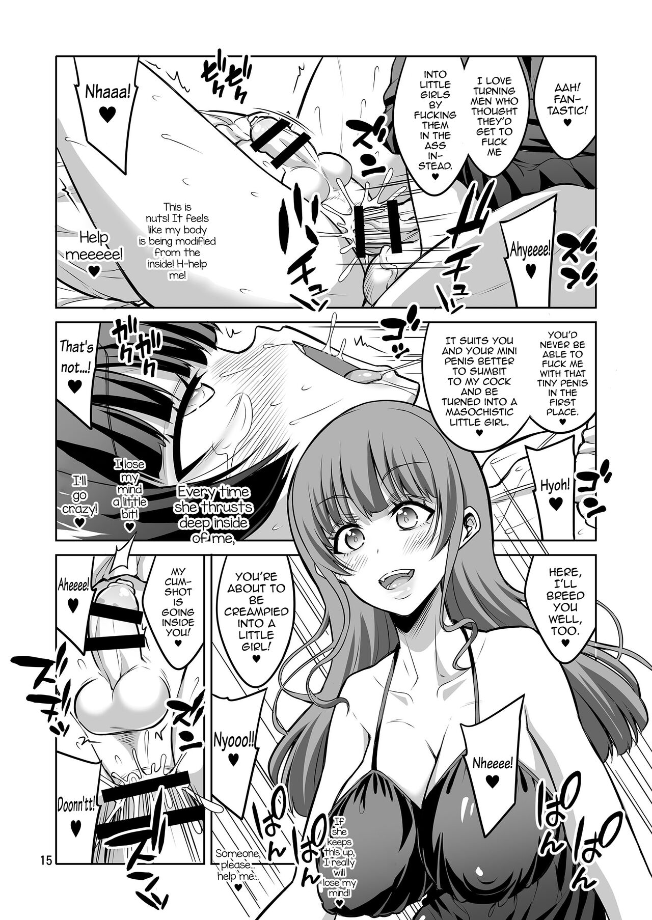 Futanari Fuuzokujou no Wana ni Hamatte, Maso Mesu Otokonoko ni Otosarechaimashita. page 14