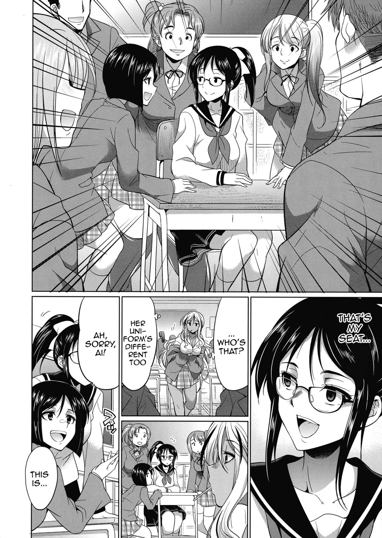 Futanari Gal vs Bitch Sisters Ch. 1 page 9