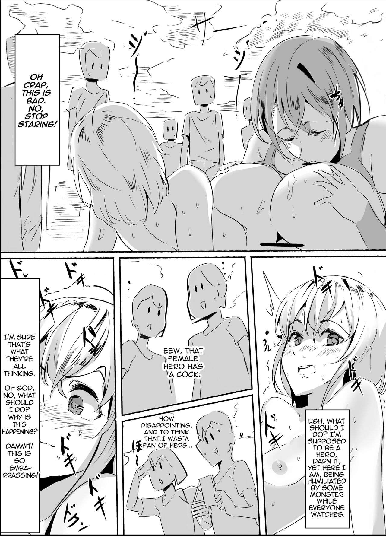 Futanari Hero VS Lewd Mama Monster page 9