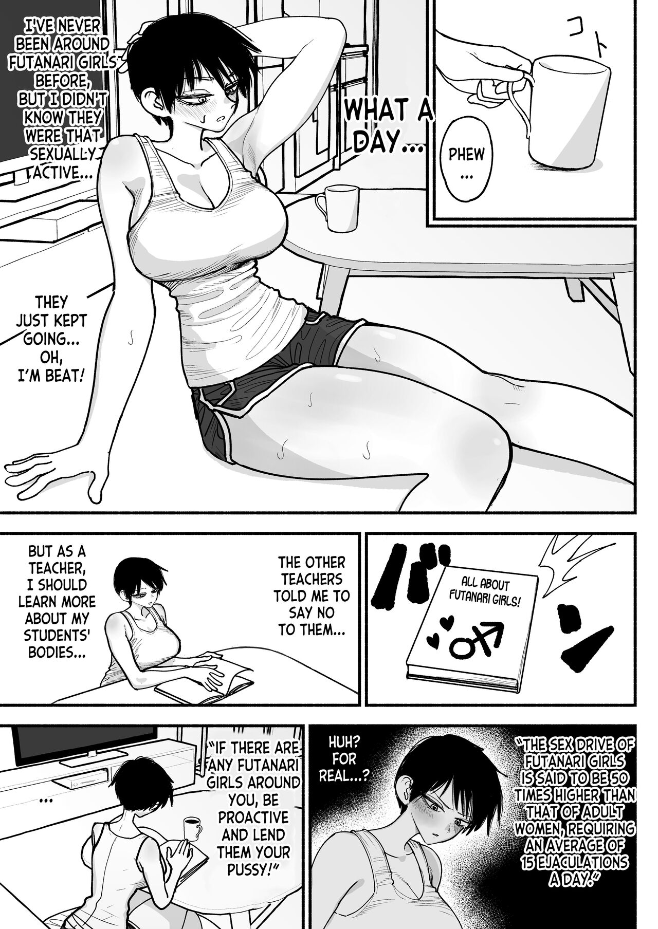 Futanari Joshikou no Onaho ~Itsudemo Sex Sasete Kureru Kiyowa de Yasashii Koushinchou Kyonyuu Sensei~ page 27