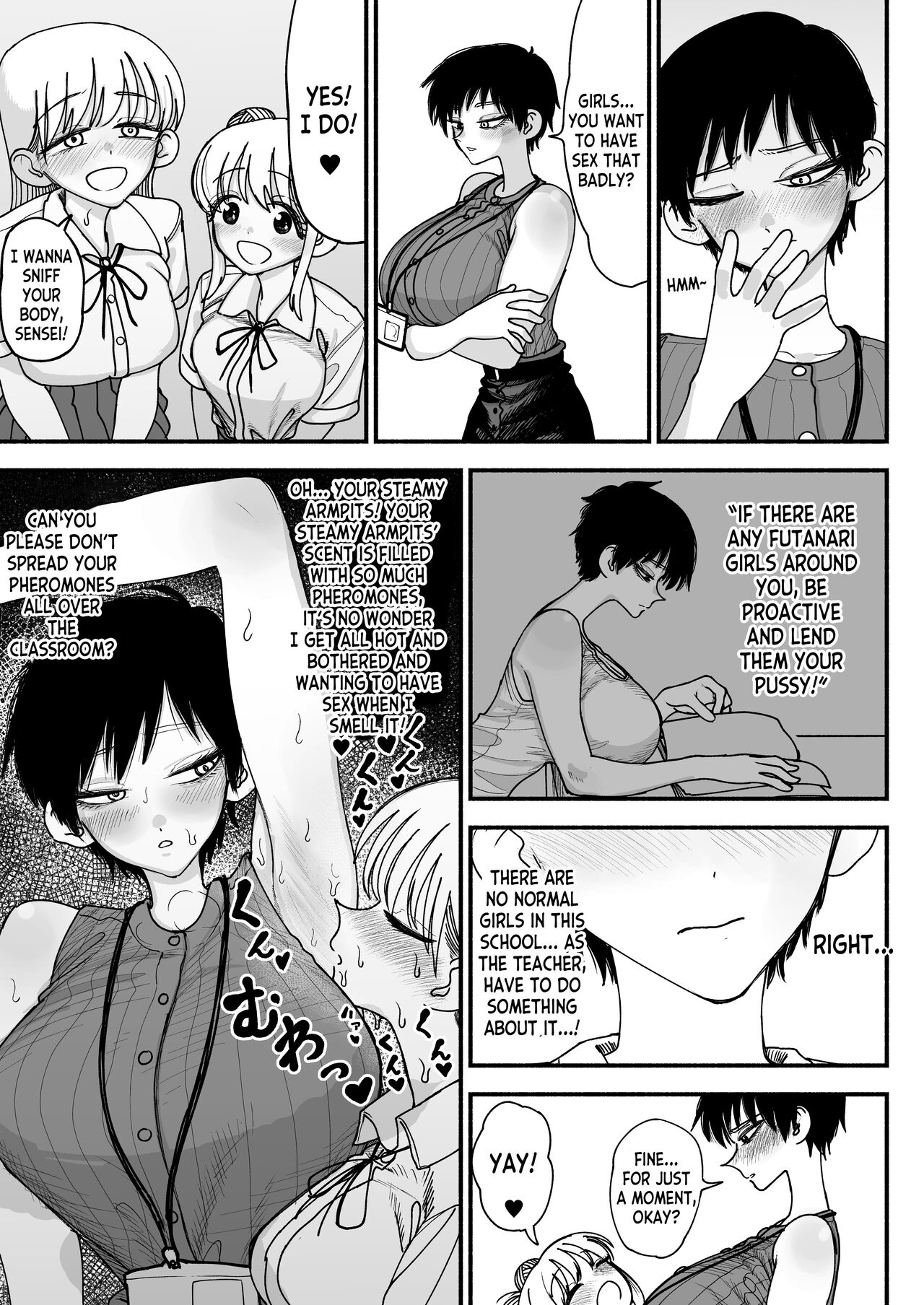 Futanari Joshikou no Onaho ~Itsudemo Sex Sasete Kureru Kiyowa de Yasashii Koushinchou Kyonyuu Sensei~ page 31