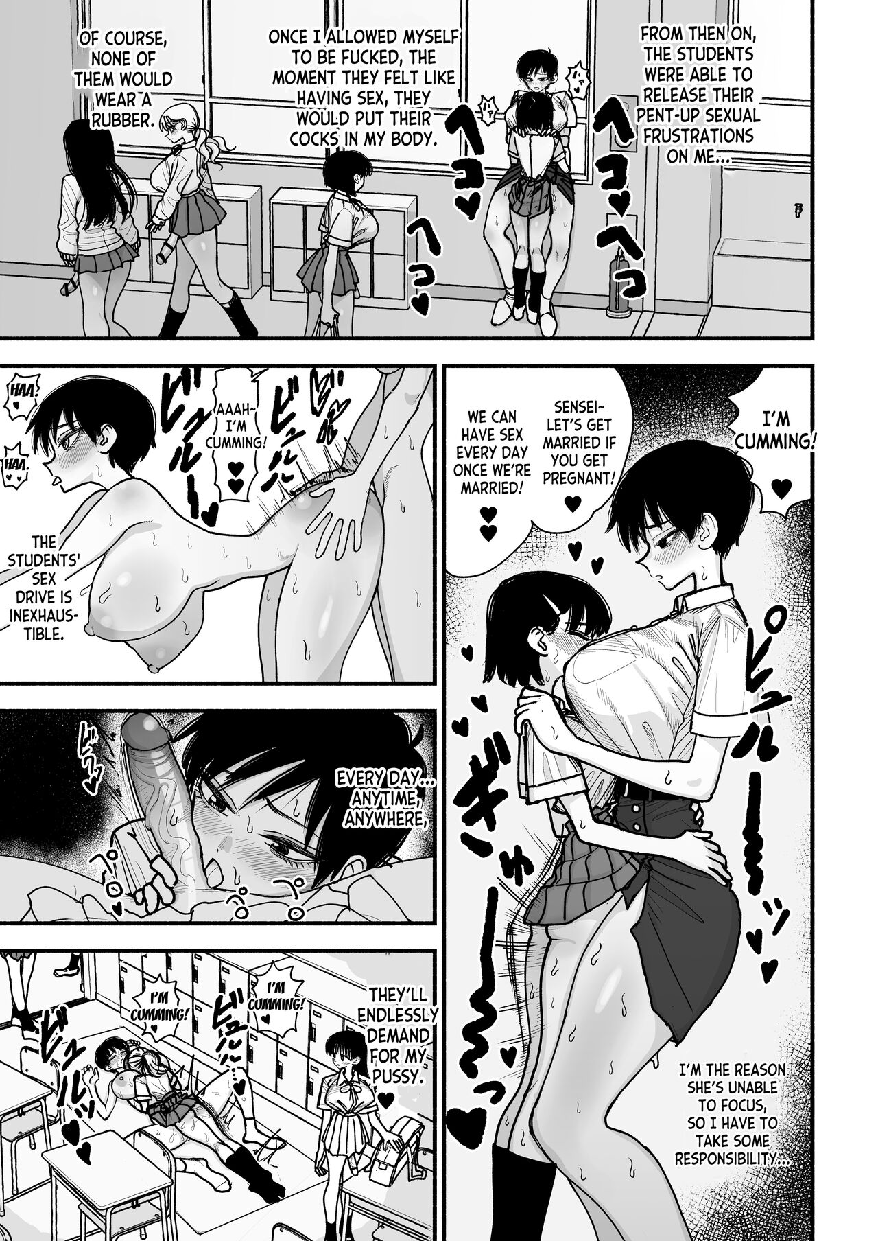 Futanari Joshikou no Onaho ~Itsudemo Sex Sasete Kureru Kiyowa de Yasashii Koushinchou Kyonyuu Sensei~ page 35
