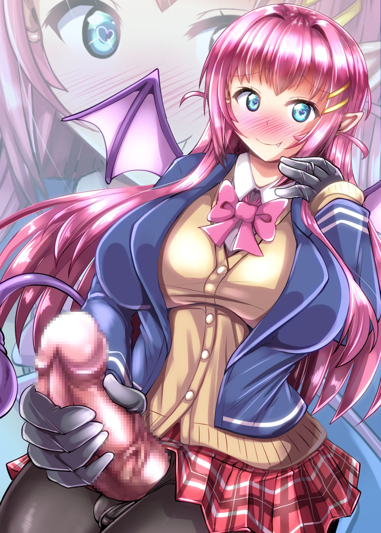 Futanari Kuro Tights no Succubus JK ni Oshiri Horaretai page 27