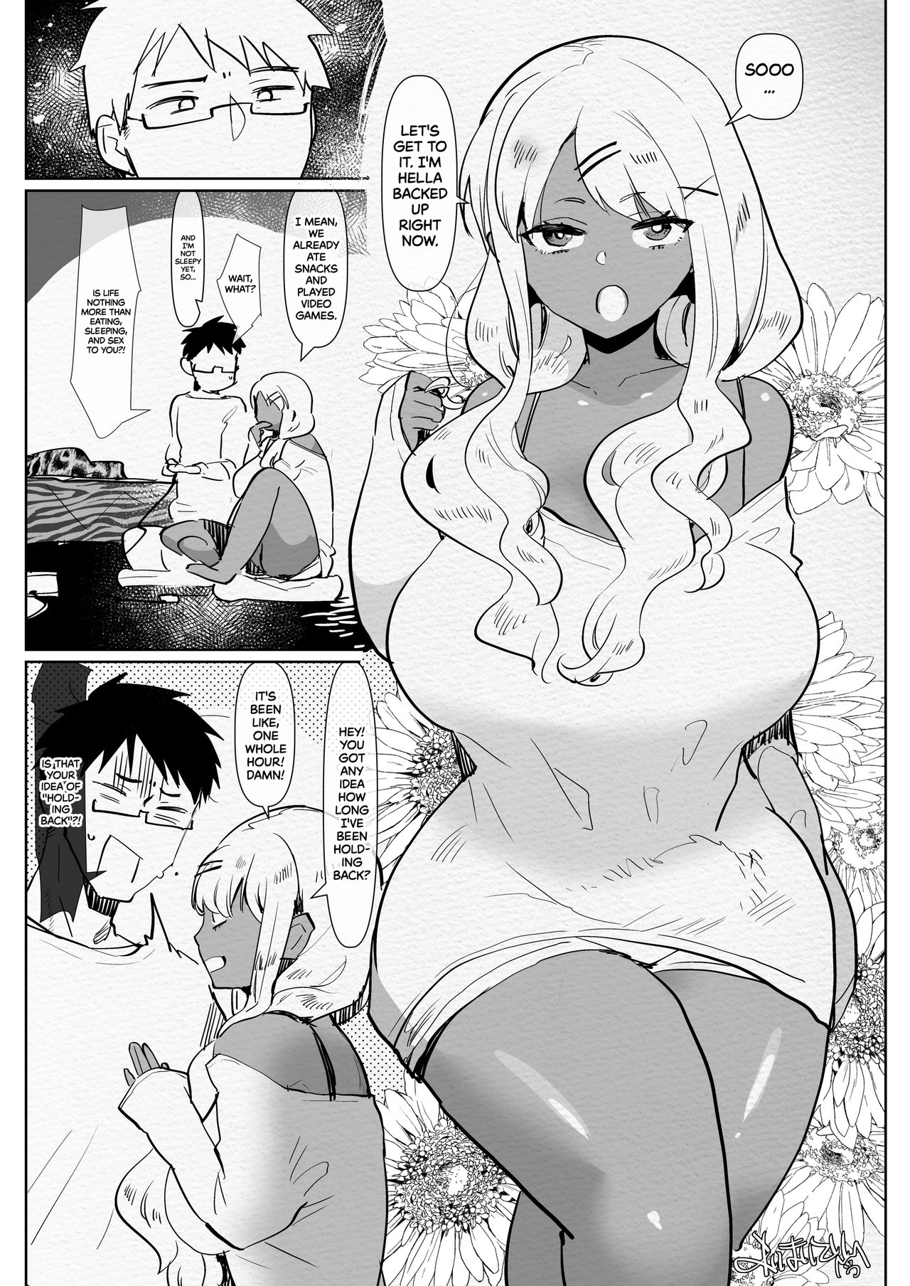 Futanari Kyokon Kuro Gal Kanojo to Benkyou Oheya Date da to Omottara Soku Onaho Atsukai Fukujuu Gyaku Anal nante... page 4