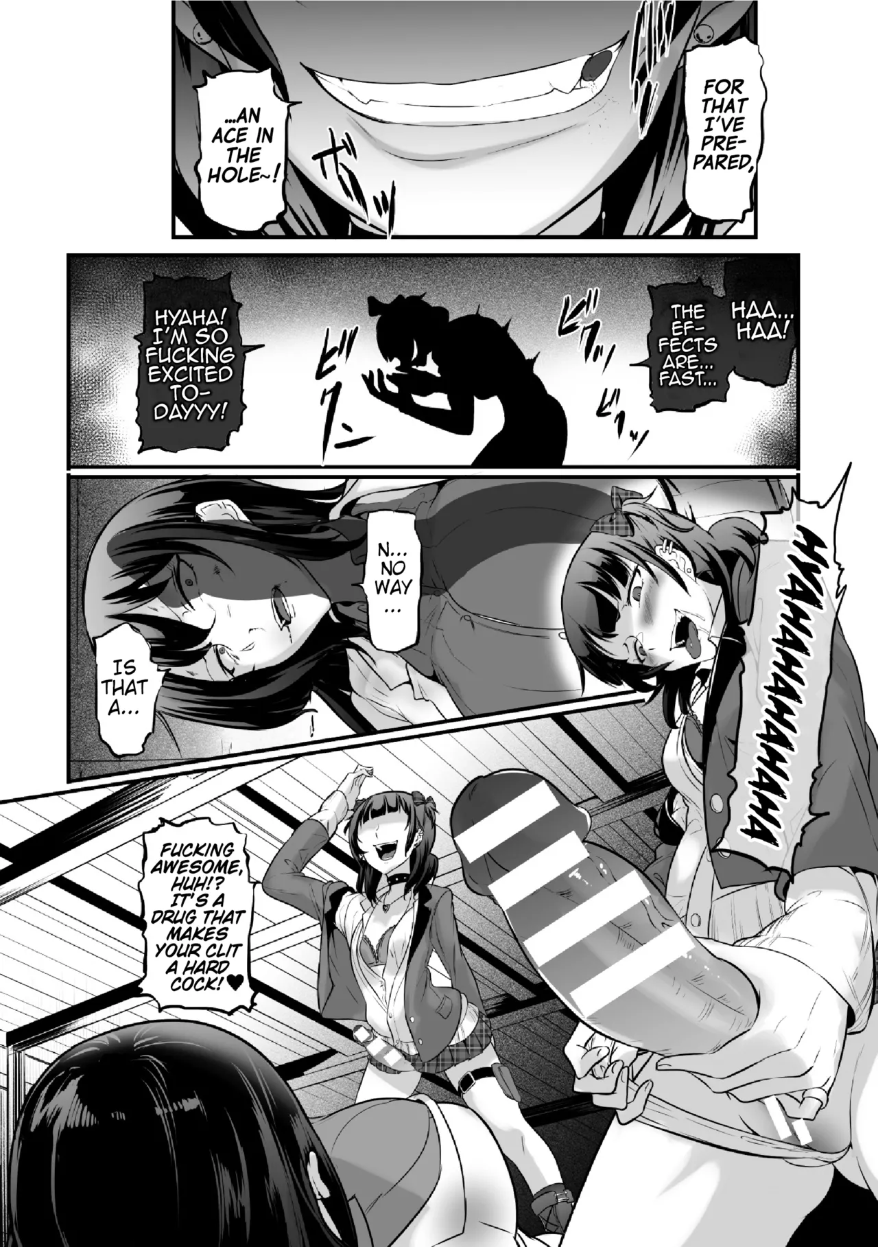 Futanari Lesbian Impregnation, Forced Fertilization from Getting Fucked Woman Dick! page 10