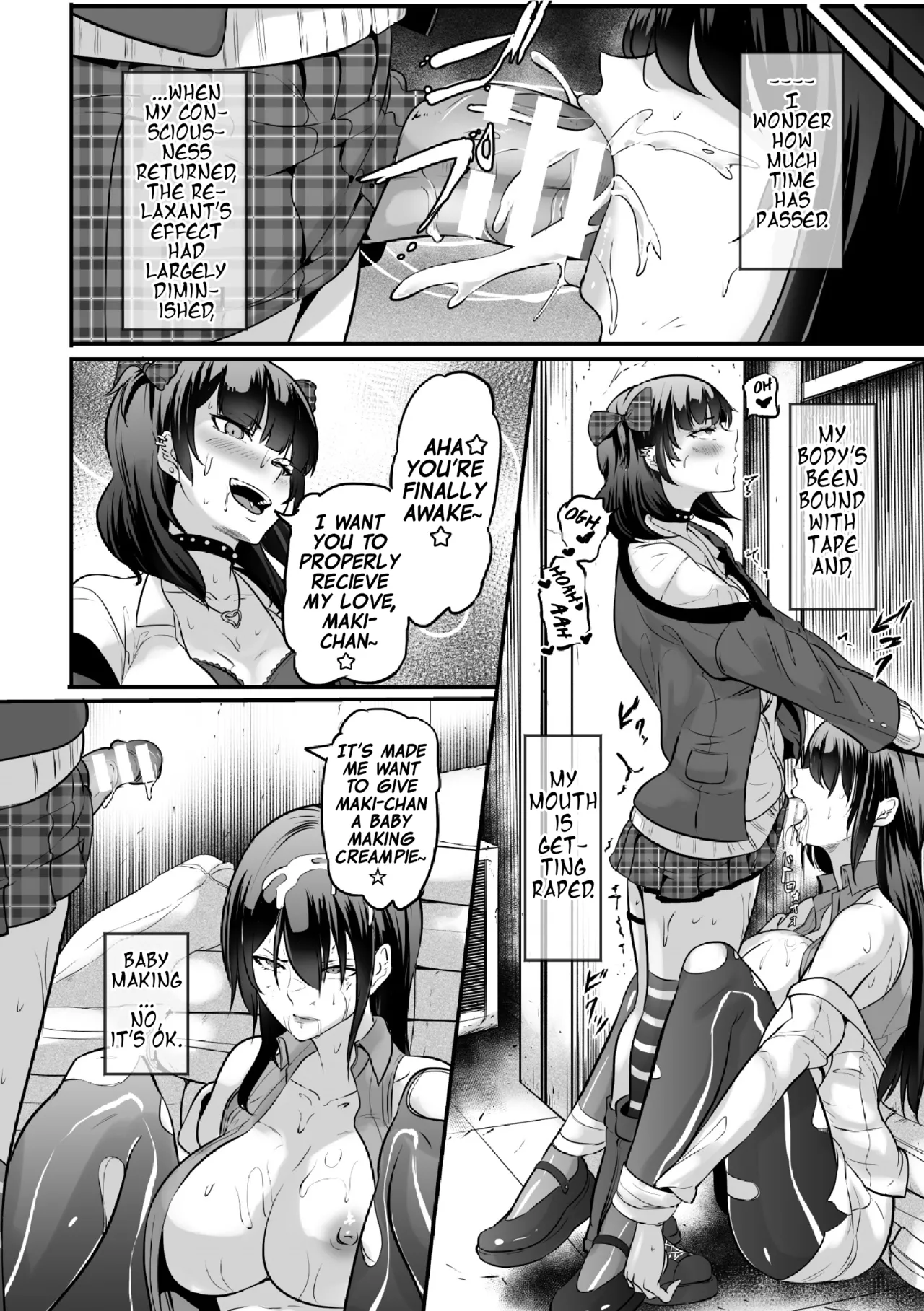 Futanari Lesbian Impregnation, Forced Fertilization from Getting Fucked Woman Dick! page 20