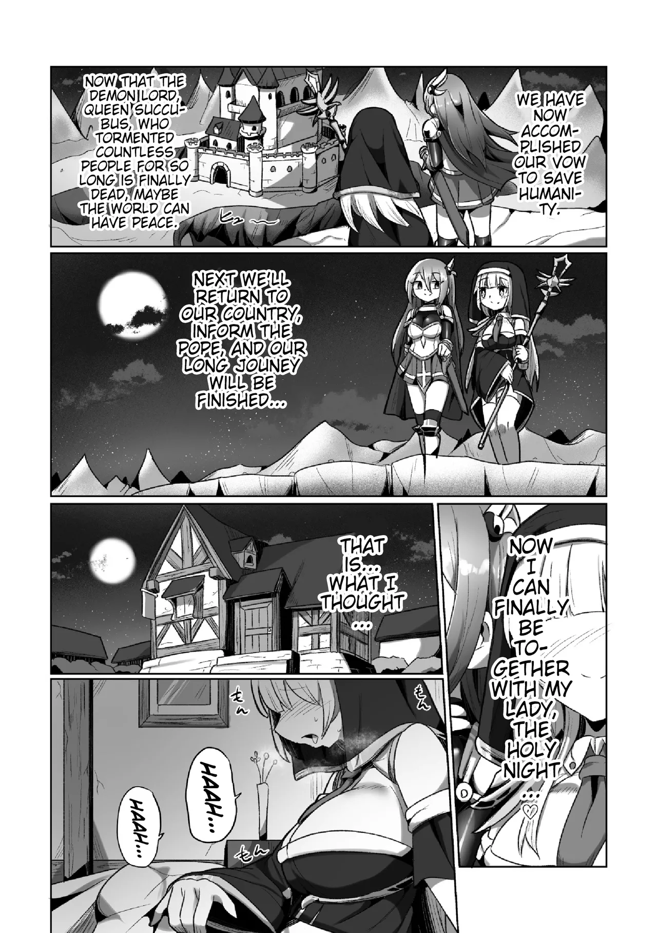 Futanari Lesbian Impregnation, Forced Fertilization from Getting Fucked Woman Dick! page 49