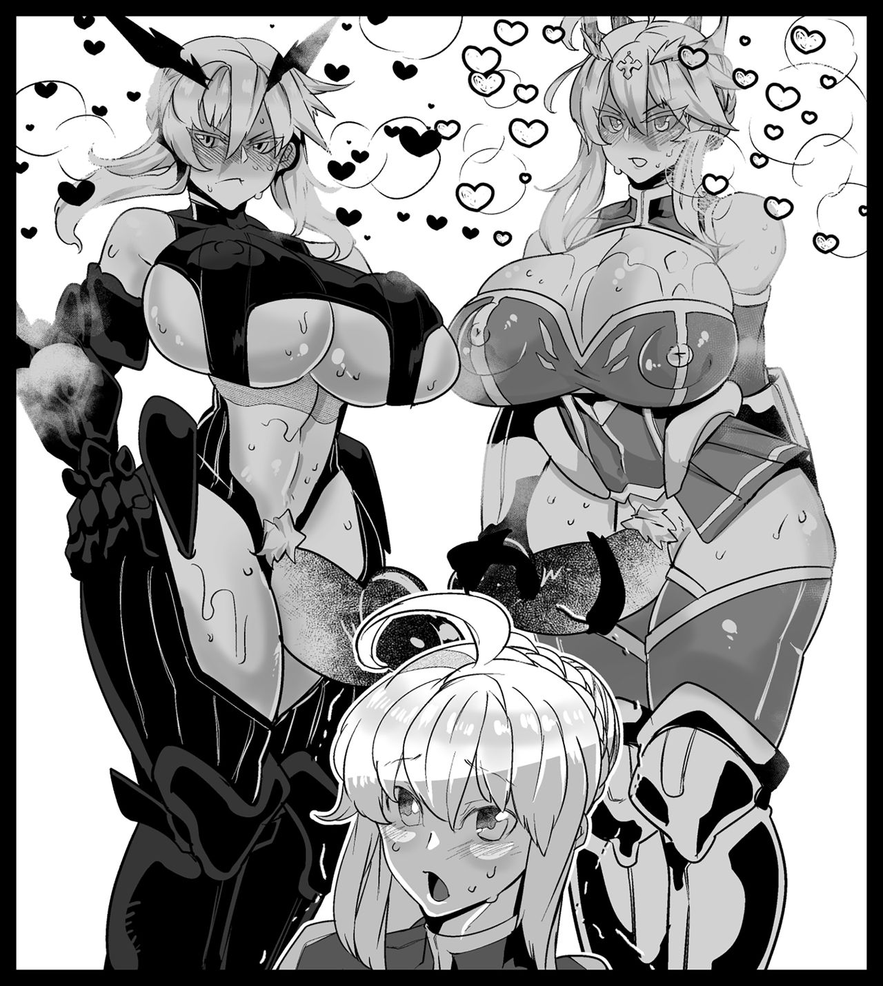Futanari Lesbian Sex Where Artoria Fucks Artoria page 1