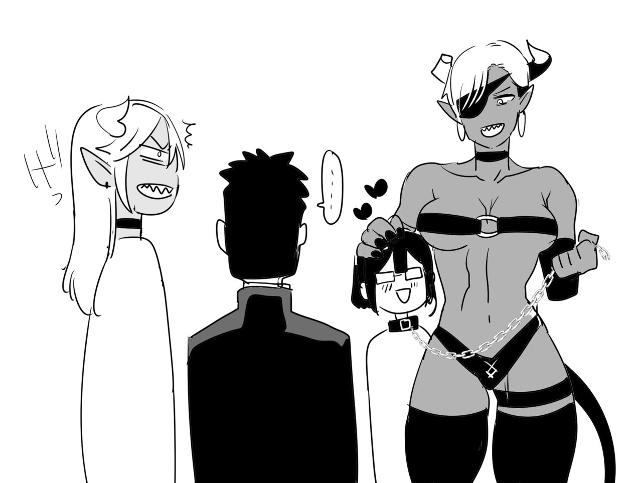 Futanari Miss Demon x Patheric Cutie page 4