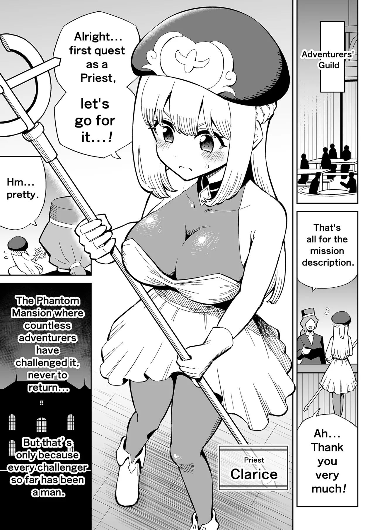 Futanari Priest Clarice and Phantom Masion page 2