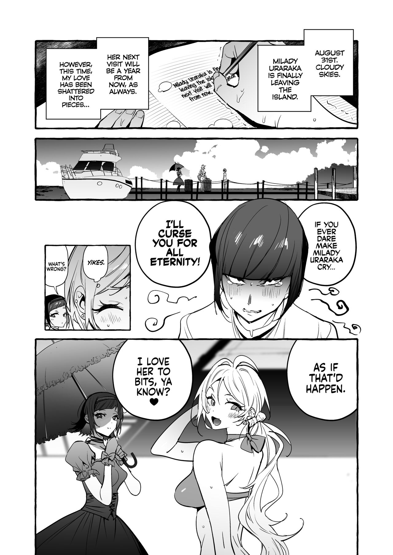 Futanari-san to Nonke-san Vacance Hen page 36