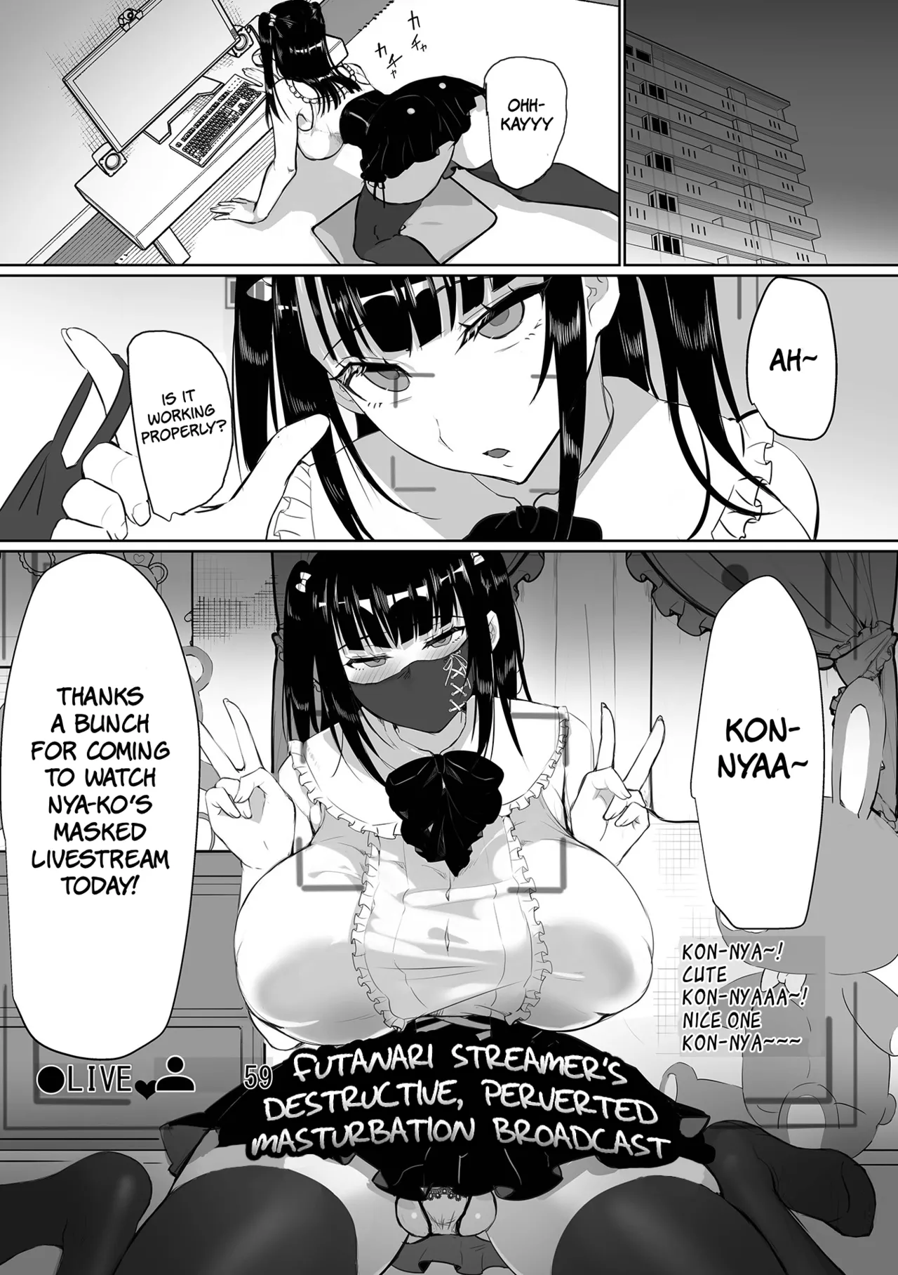 Futanari Streamer's Destructive, Perverted Masturbation Broadcast page 2