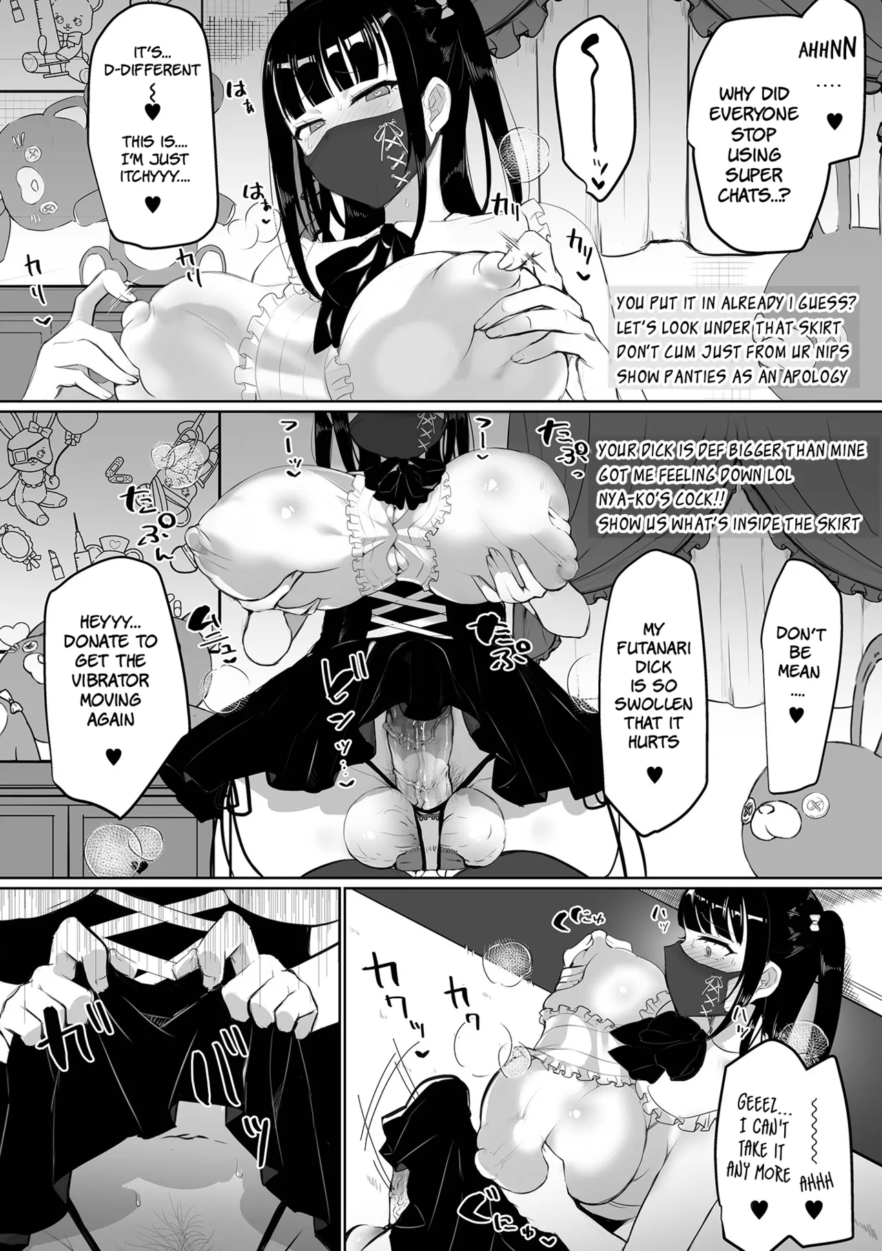 Futanari Streamer's Destructive, Perverted Masturbation Broadcast page 7