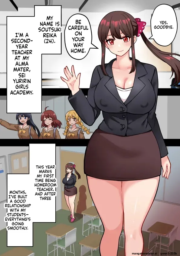 Futanari Teacher at a Girls' School Destroys the Class with Her Cock page 4