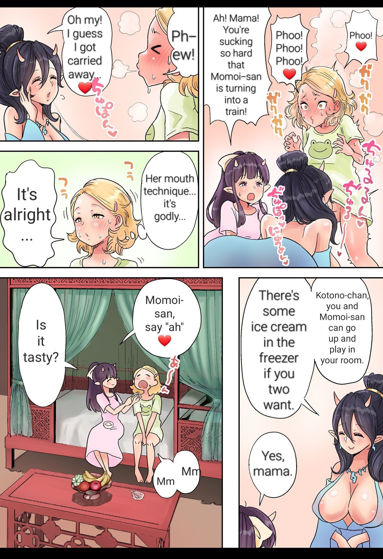 Futanari x Oni Mother and Daughter page 8